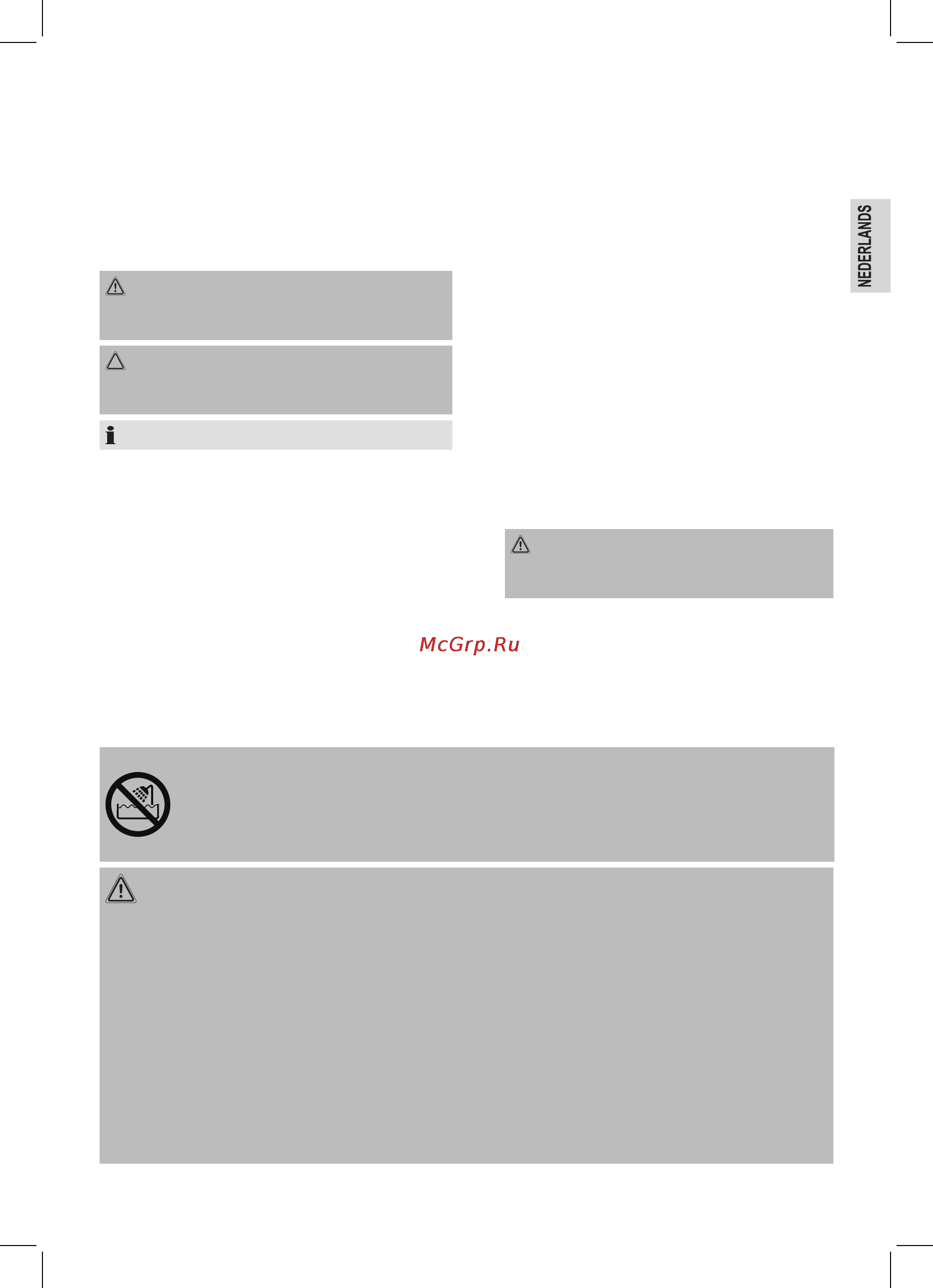 Bomann HC 8001 CB [7/44] Speciale veiligheidsinstructies voor dit apparaat