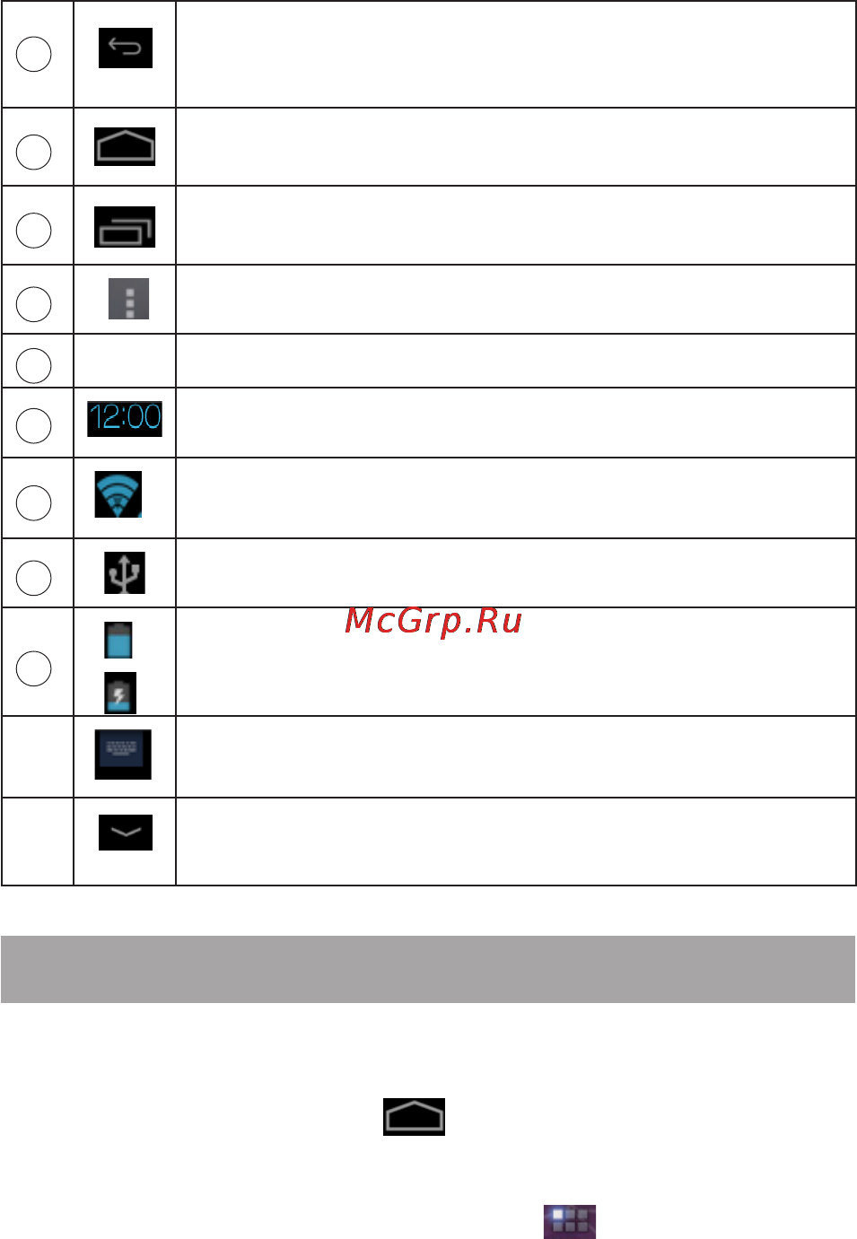 Texet TM-9741 8Gb Silver [23/54] Навигация по рабочему столу