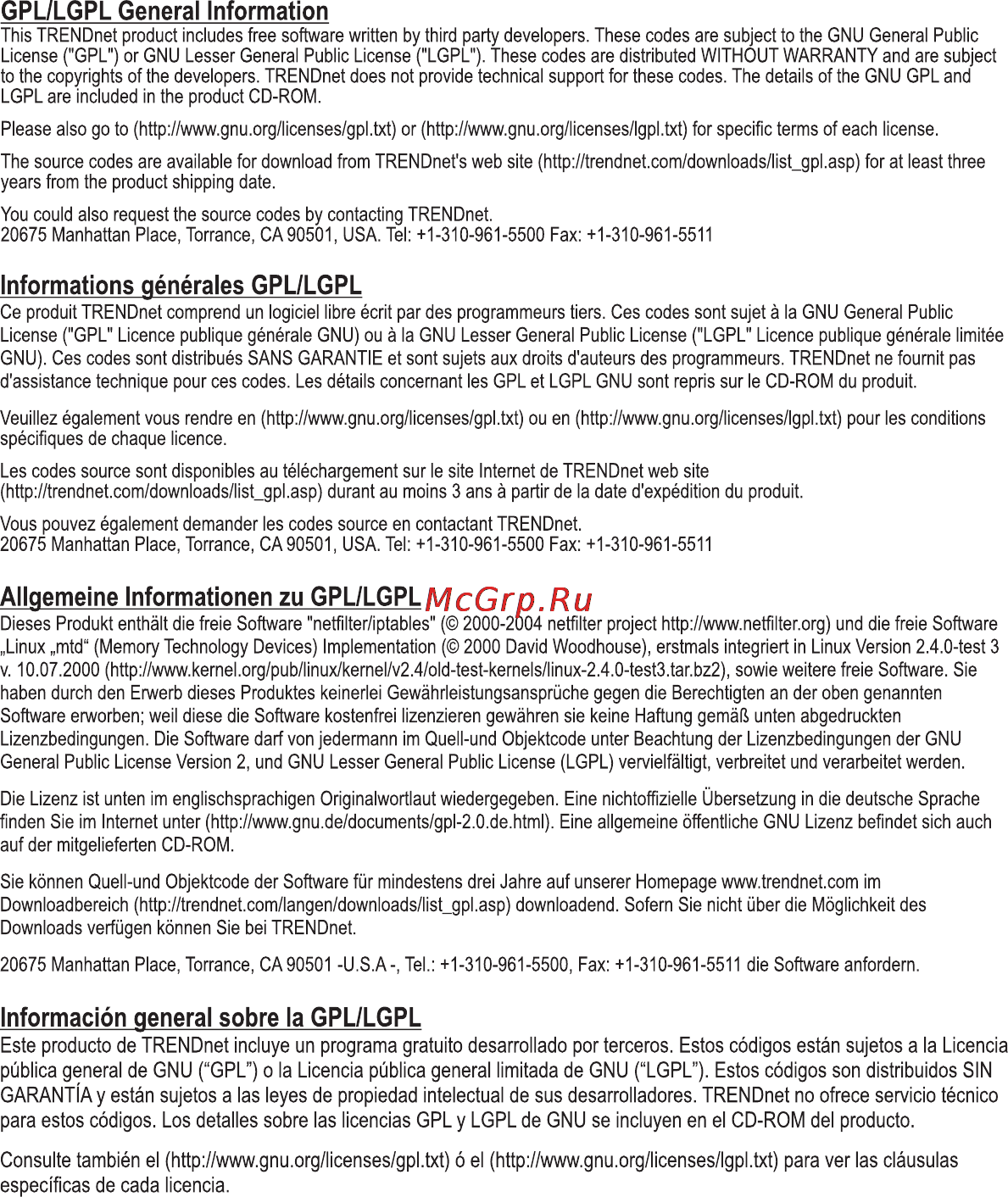 Trendnet TV-IP551WI Инструкция по эксплуатации онлайн [4/7] 74982