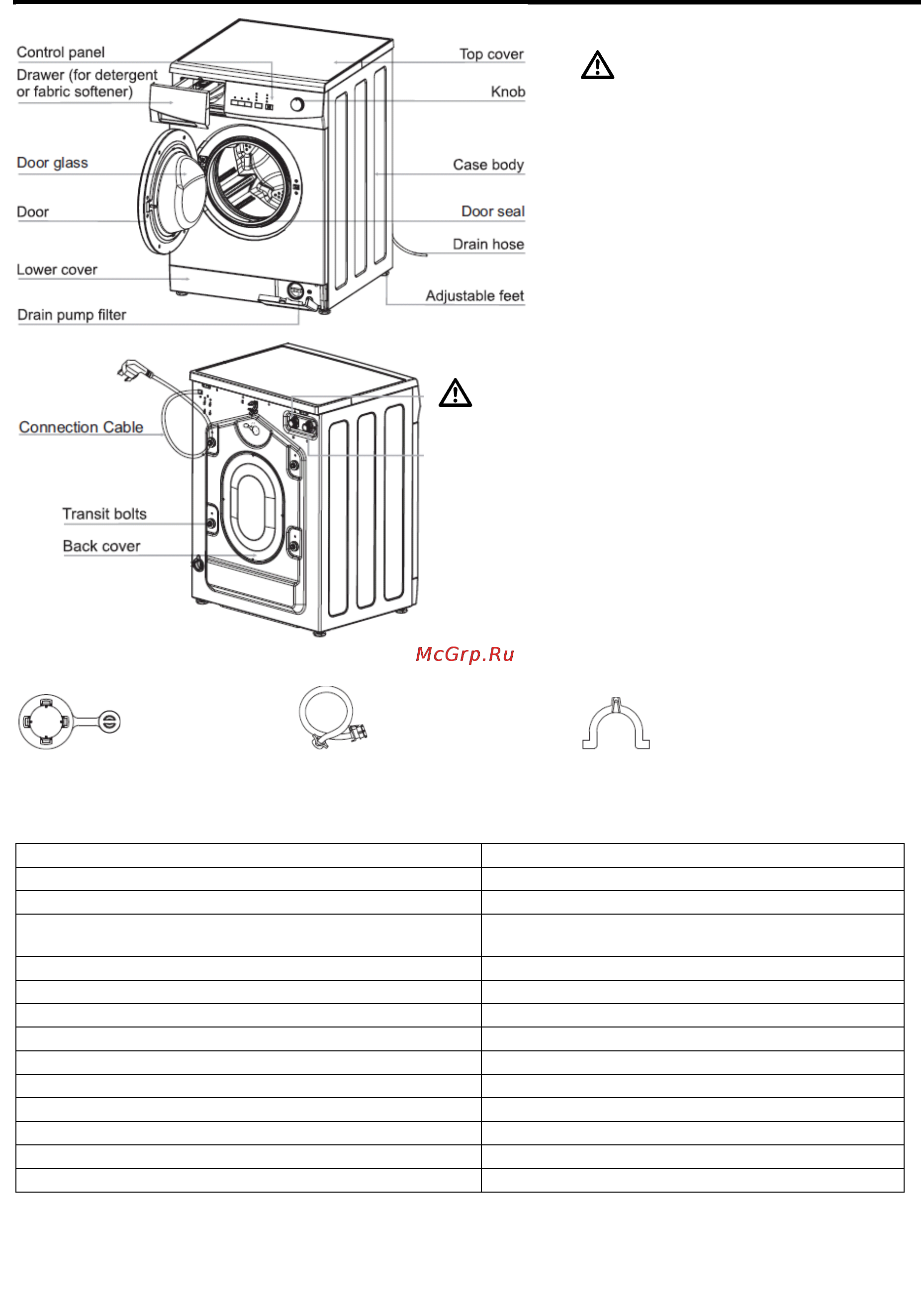 Bomann WA 5610 [5/14] Delivery scope delivery scope