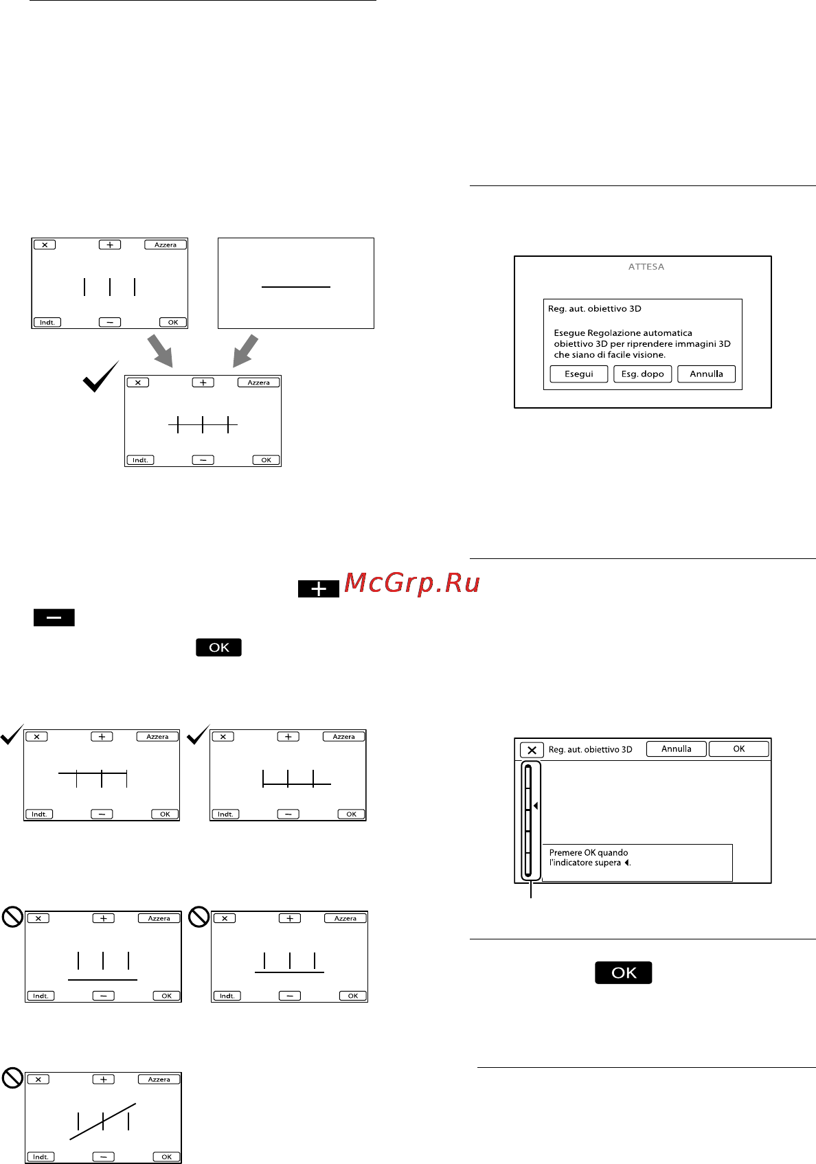 Sony DEV-3 [176/319] Regolare la posizione verticale relativa del mirino destro e di quello sinistro