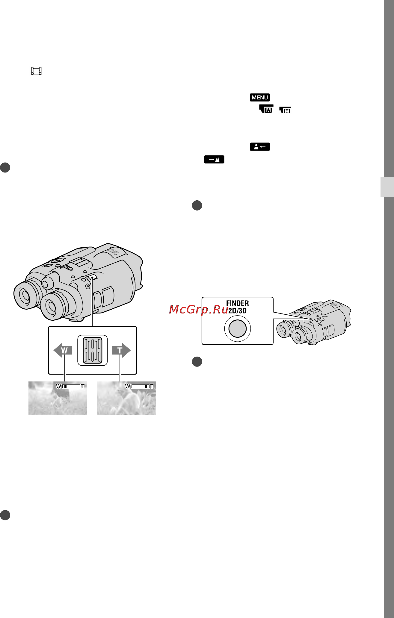 Sony DEV-3 [181/319] Binocolo registrazione riproduzione