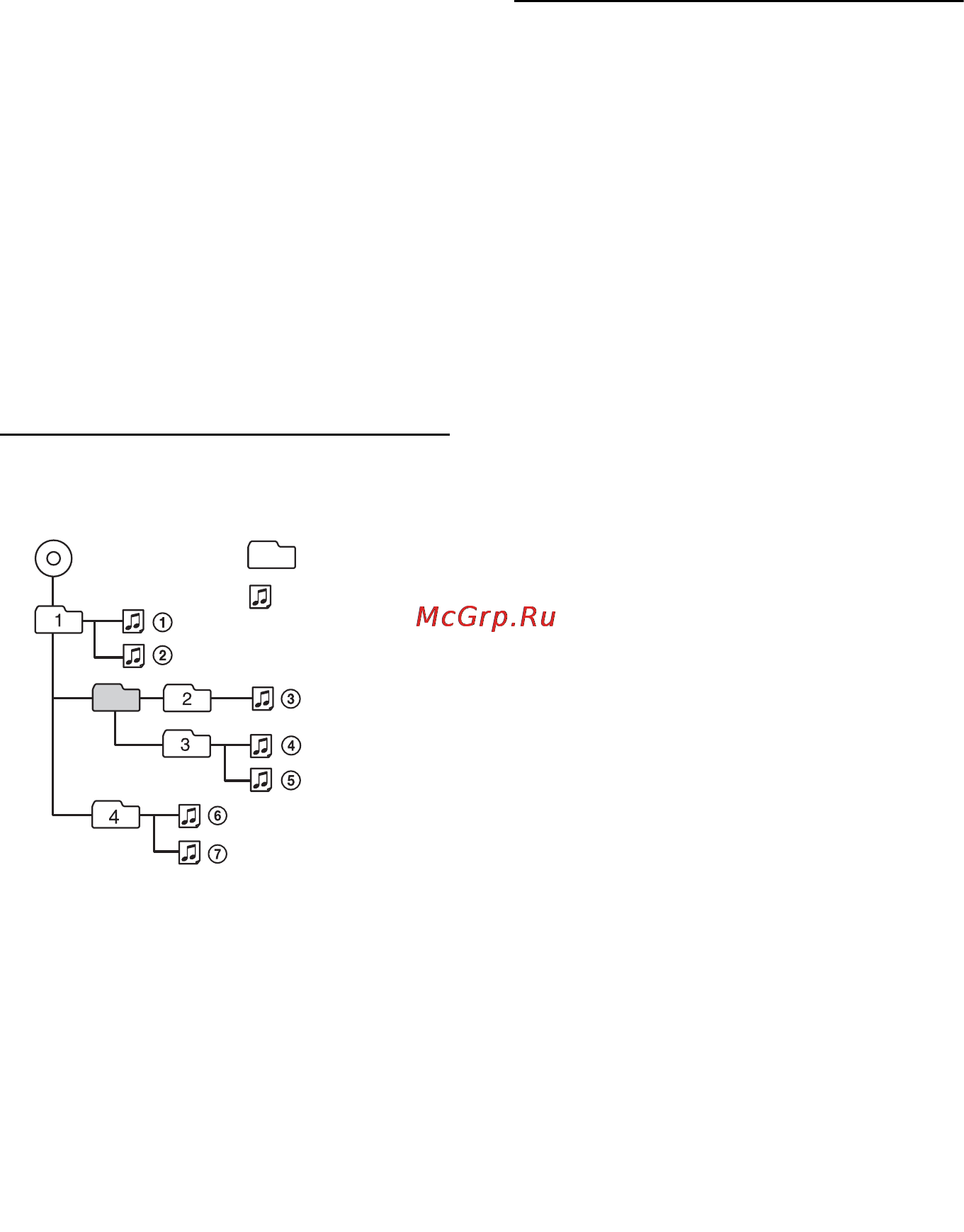 Sony CDX-GT570UI [27/68] Порядок воспроизведения файлов mp3 wma aac