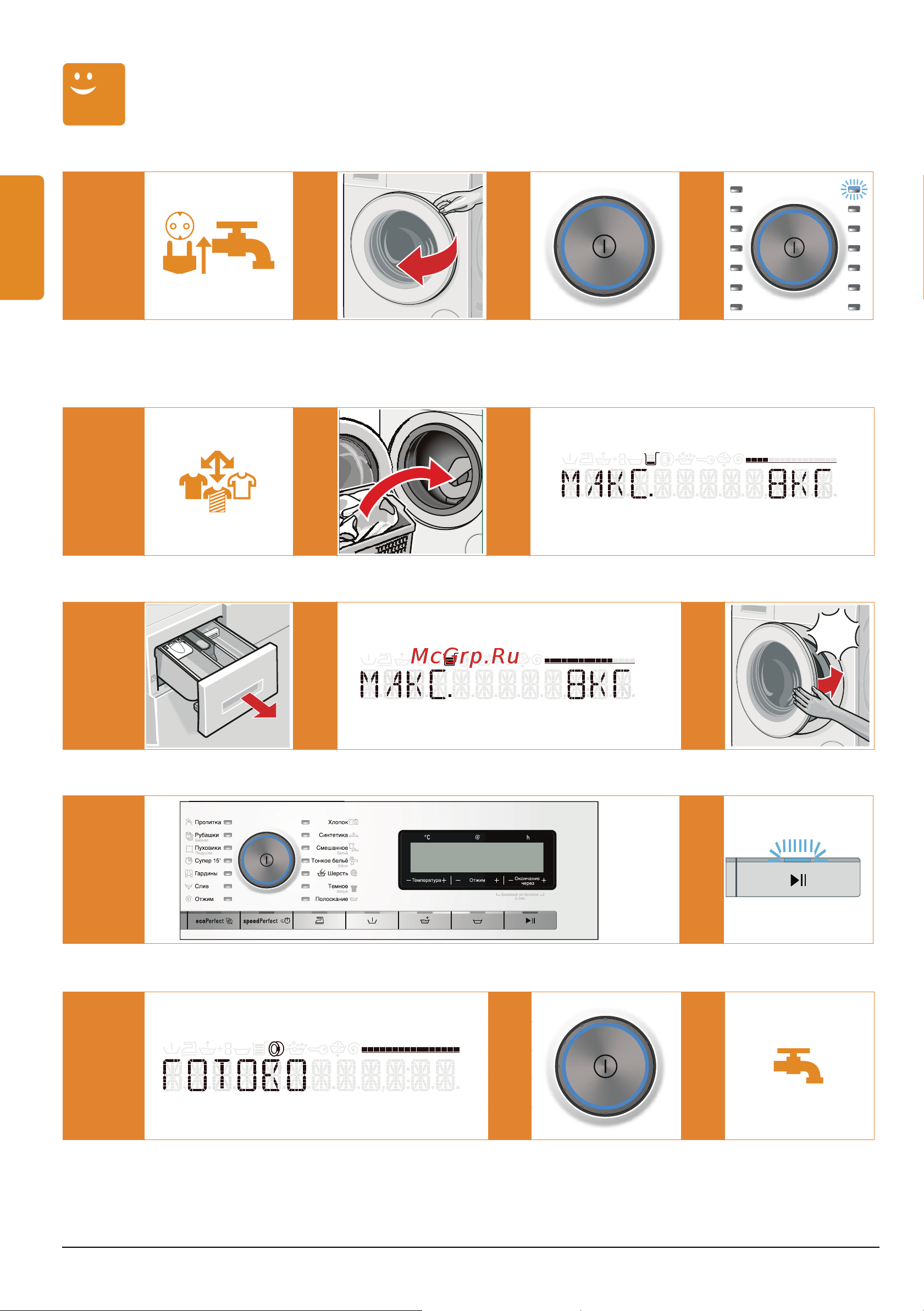 Siemens WM14Y590OE [12/64] Самая важная информация вкратце