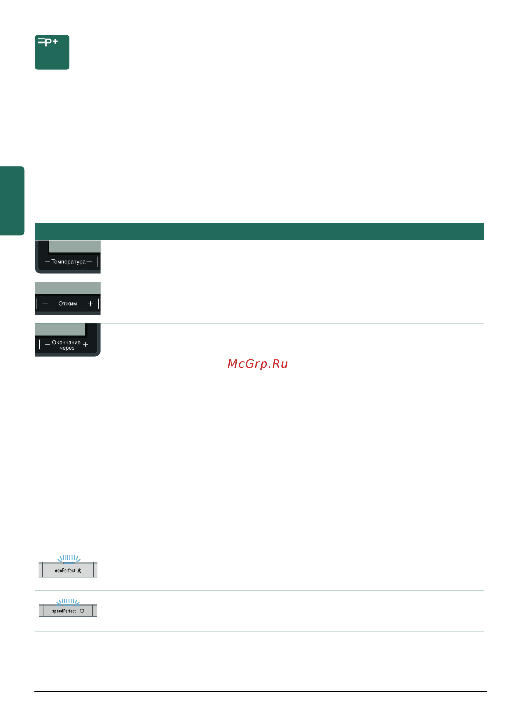Siemens WM12Y590OE [28/64] Программные установки