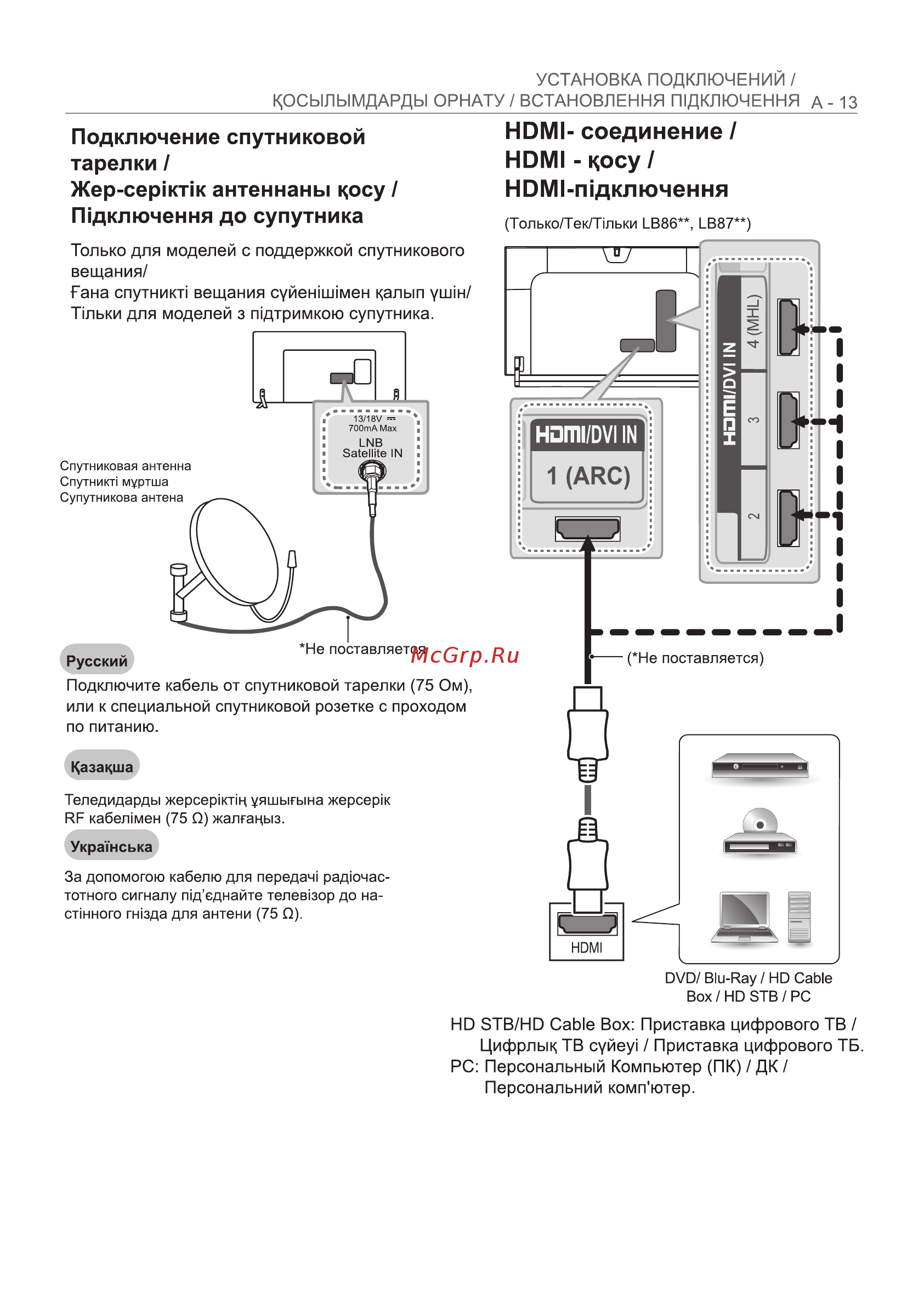 LG 39LB650V Инструкция по эксплуатации онлайн [13/128] 75050