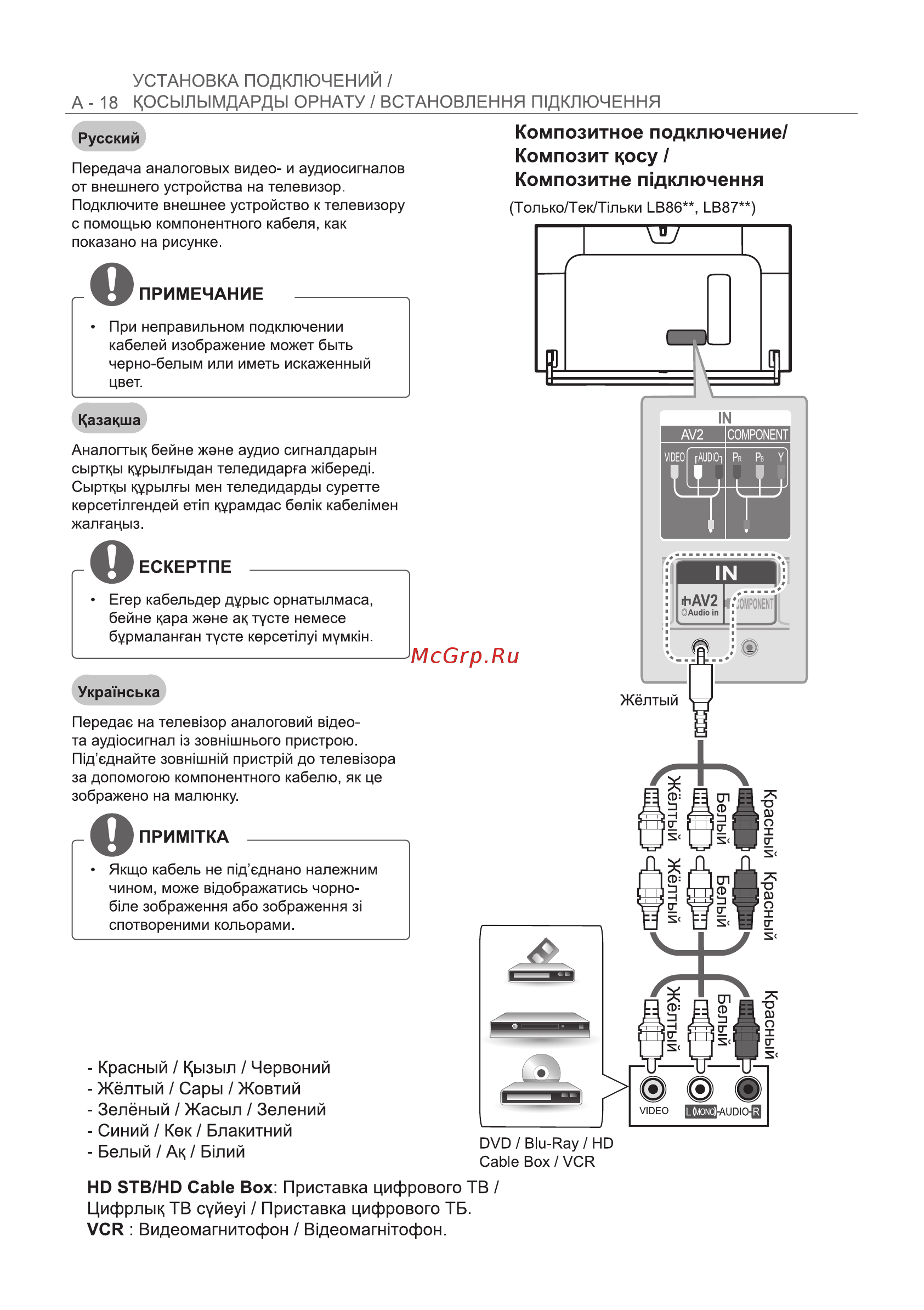 LG 47LB673V Инструкция по эксплуатации онлайн [18/128] 75182