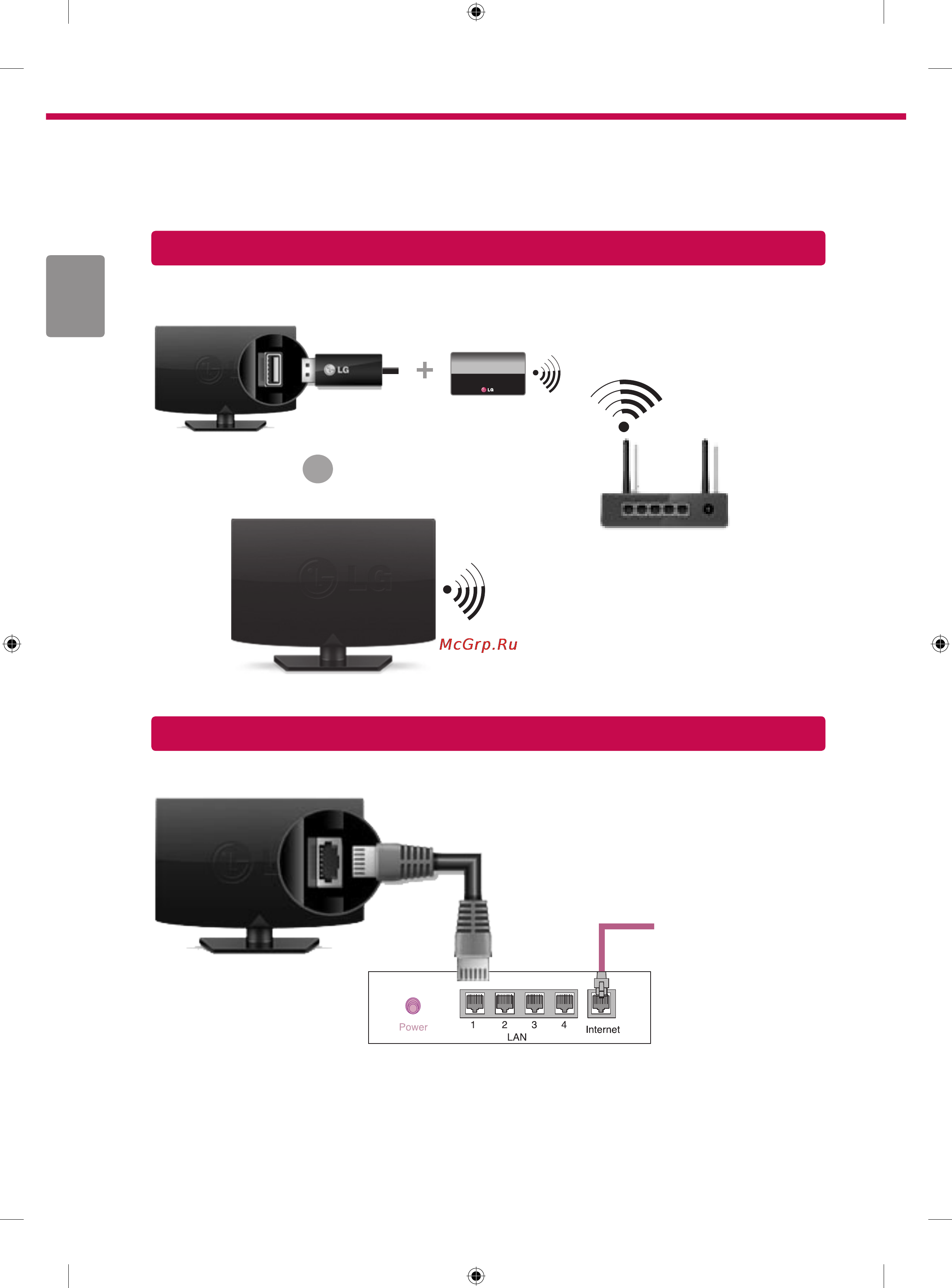 LG 55LB631V [2/8] Подключение к проводной сети