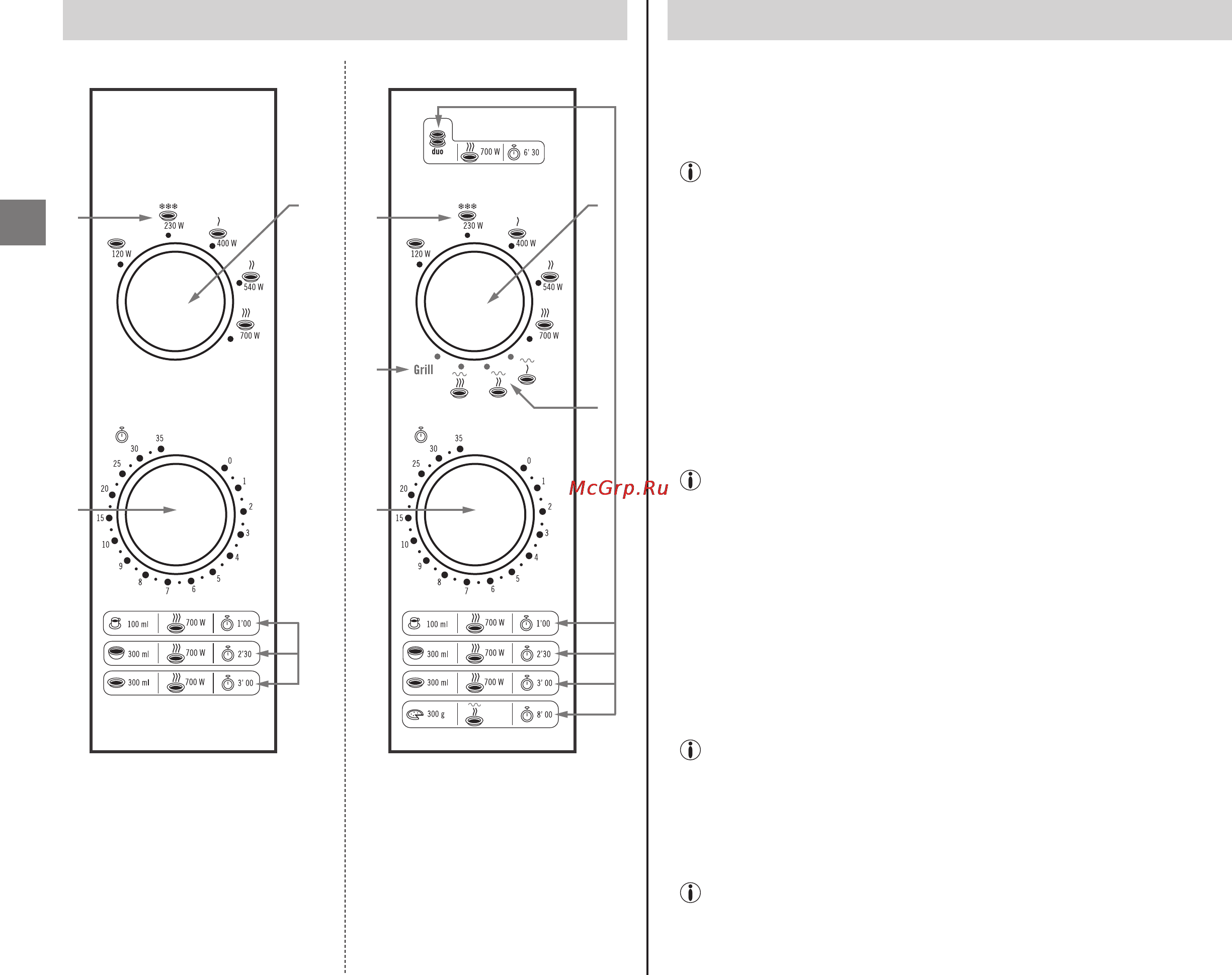 Moulinex COMPACT GRILL MW220131 [42/80] Panel sterowania instalacja
