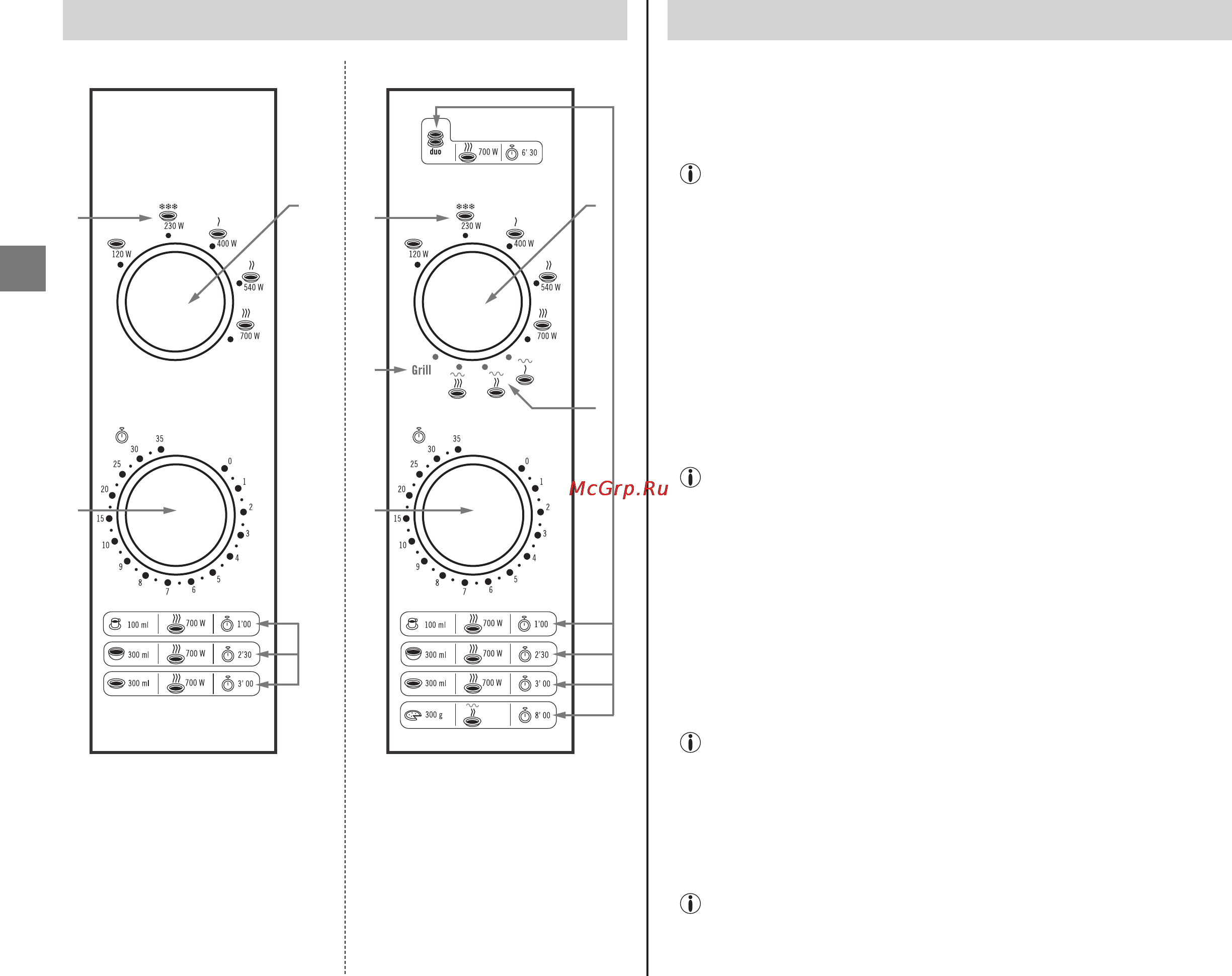 Moulinex COMPACT MW200131 [52/80] Панель управления установка
