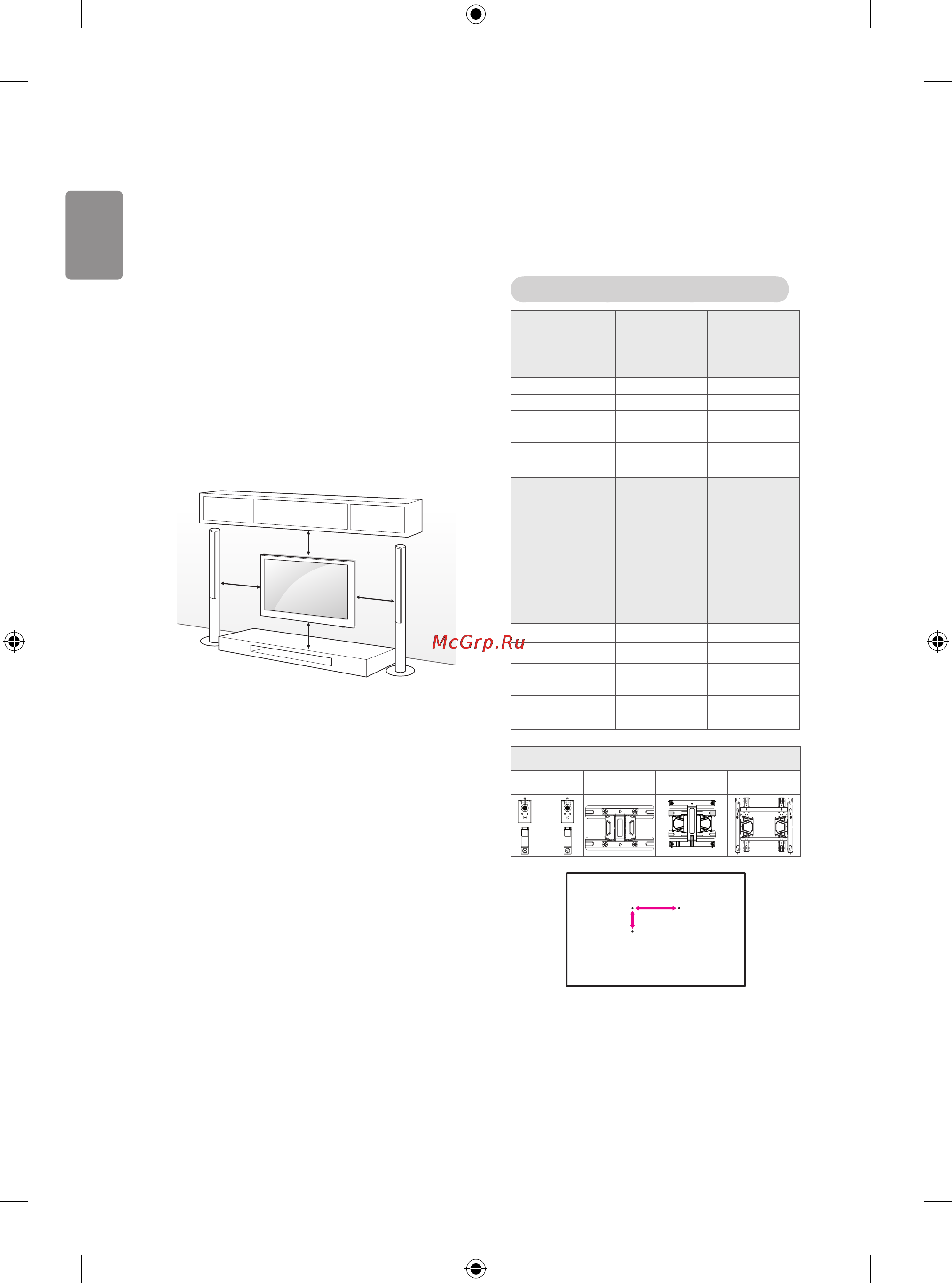 LG 60LB870V [62/322] Mounting on a wall