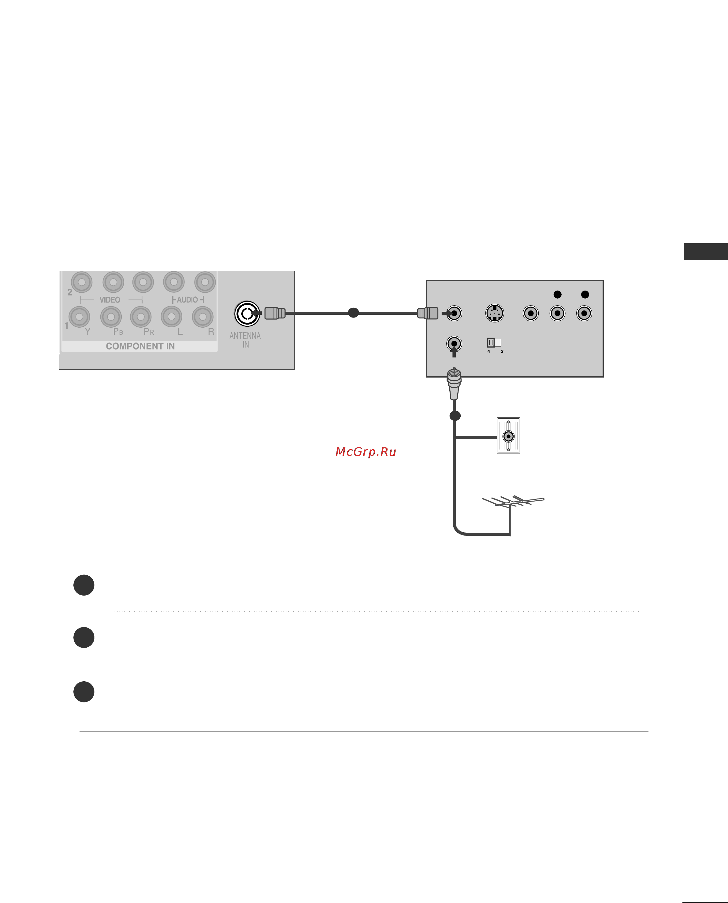 LG 42LG80FR [27/116] Connecting with a rf cable