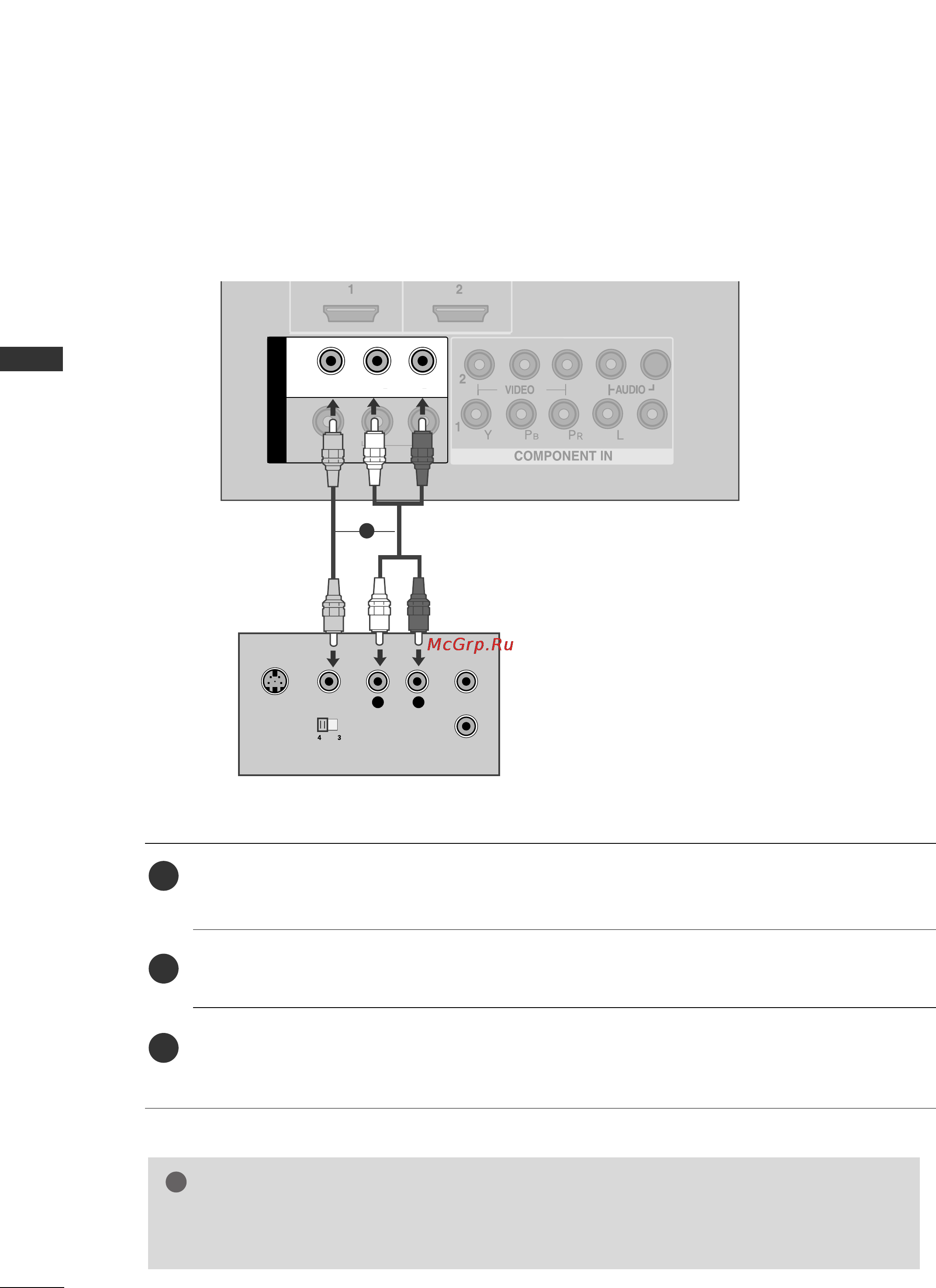 LG 42LG80FR [28/116] Connecting with a rca cable