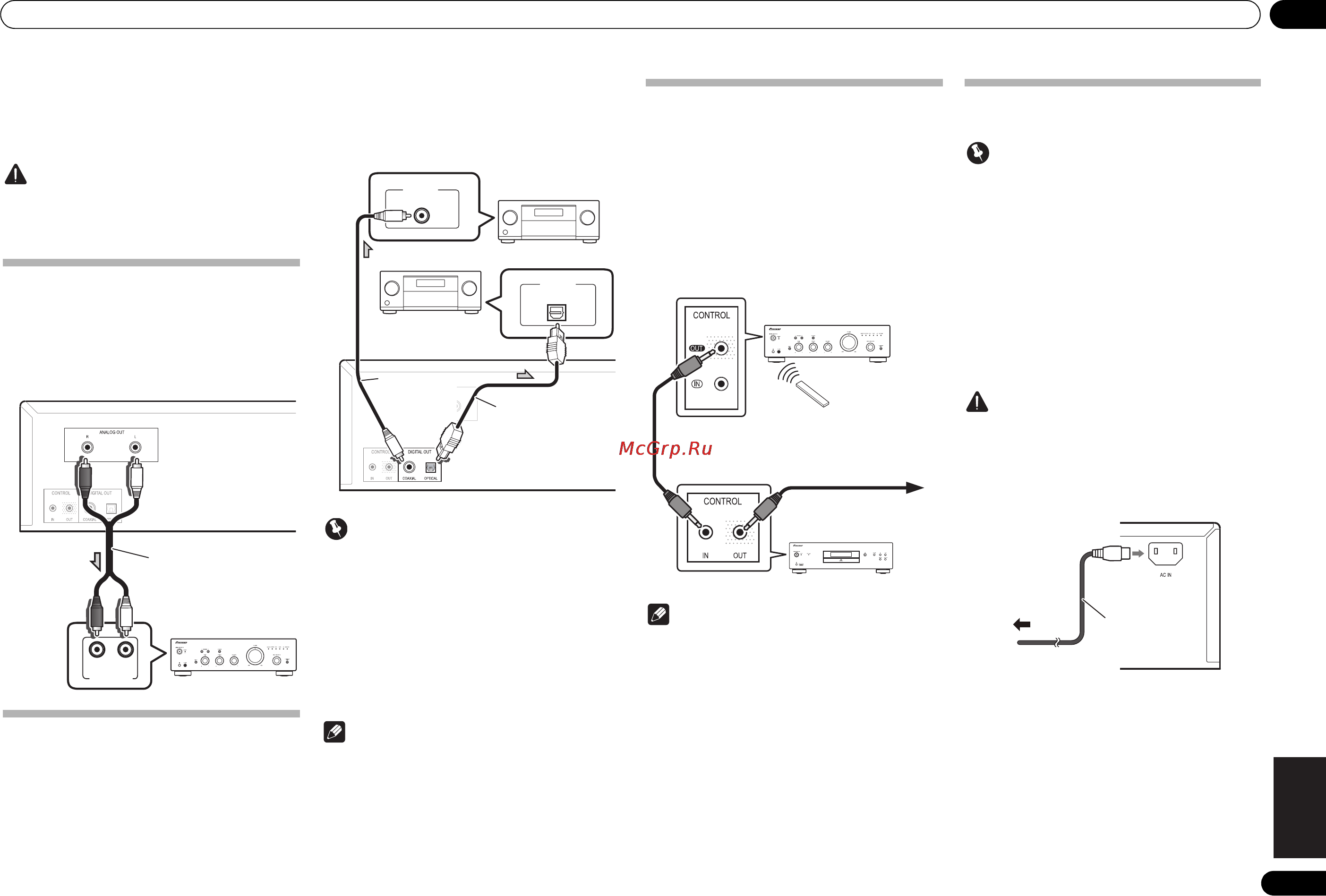 Pioneer PD-10-K [5/16] На задней панели устройства