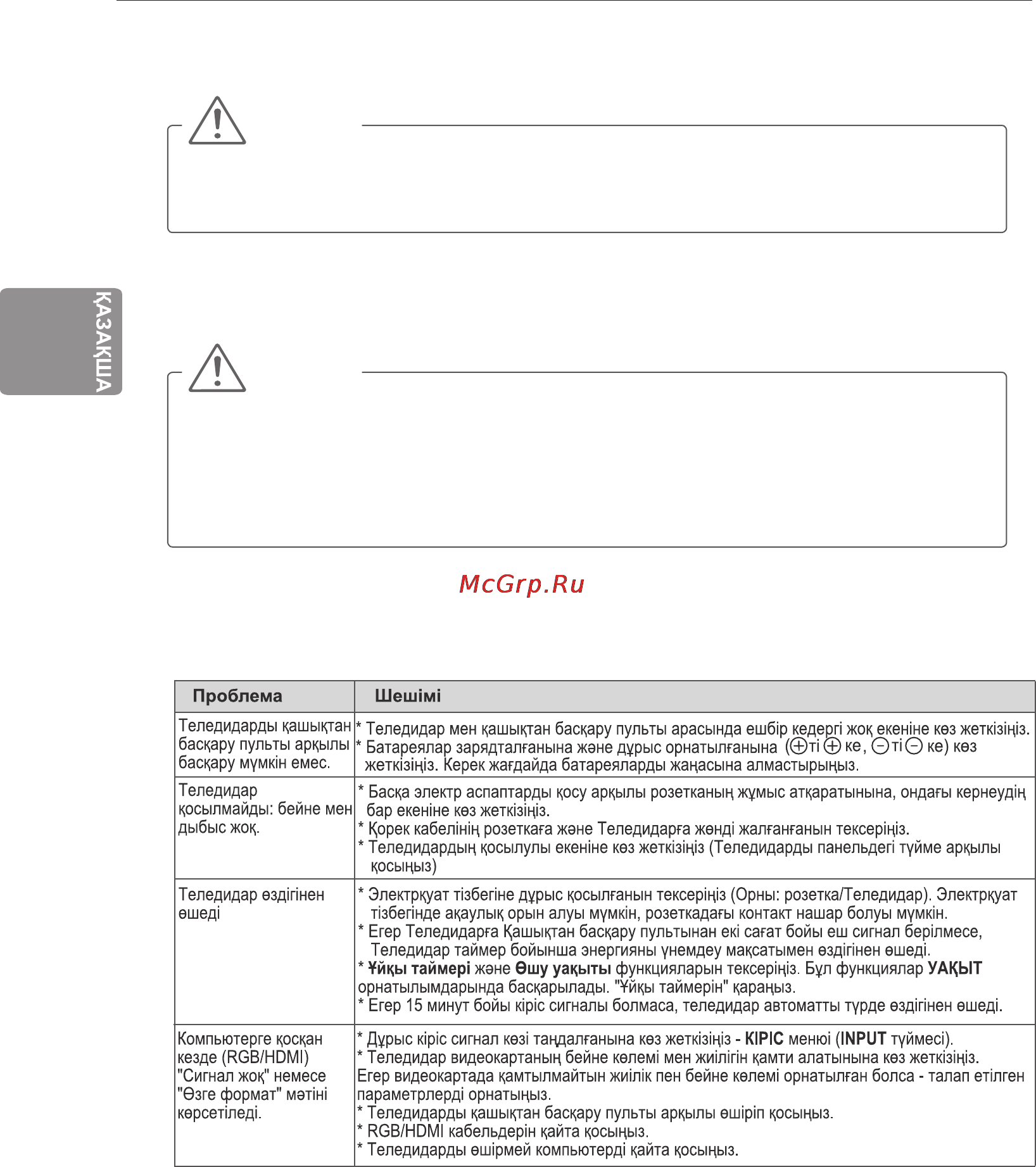 LG 49UB830V [72/104] Техникалық қызмет көрсету