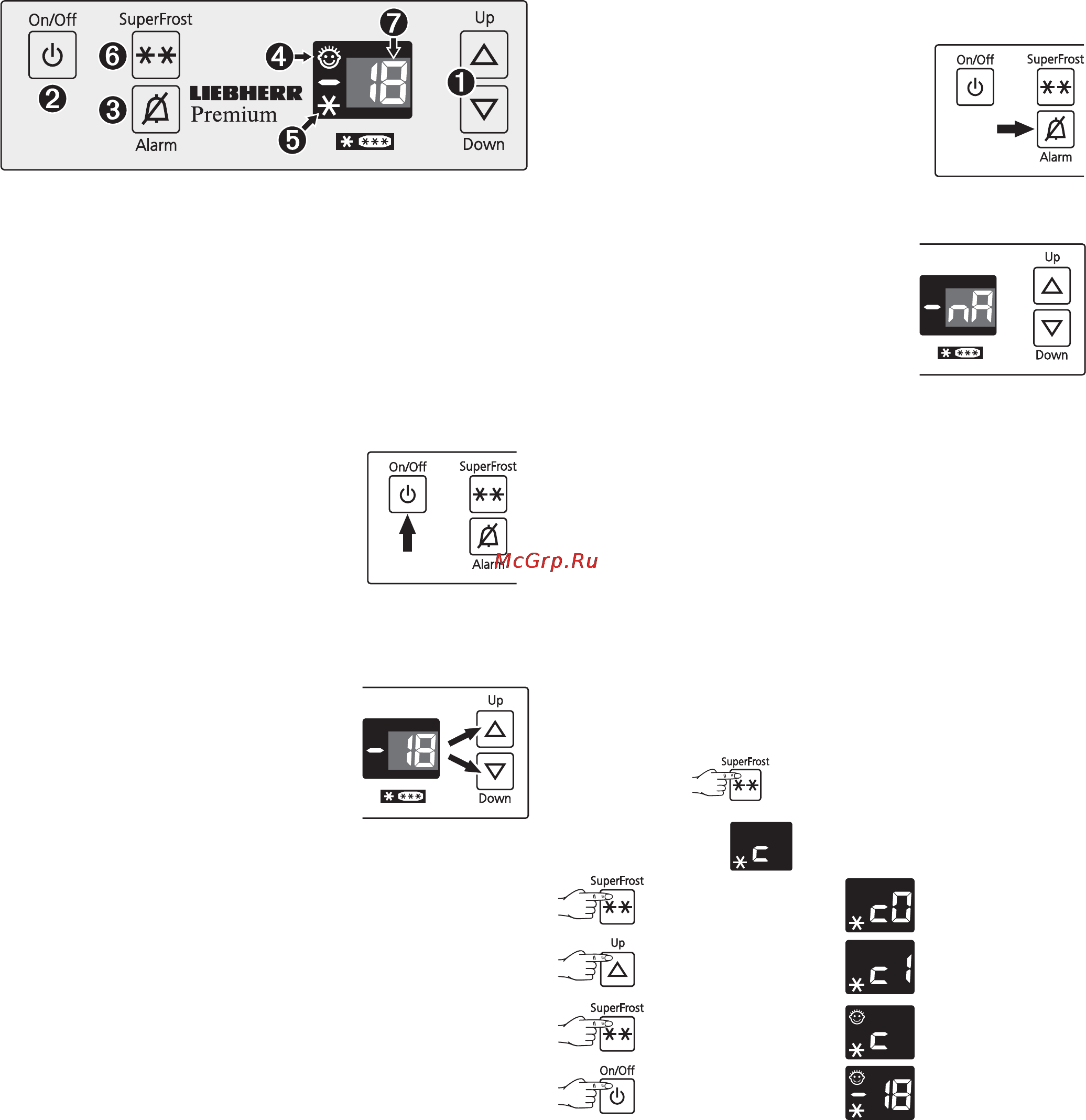Liebherr GTP 2356-21 [5/9] Включение и выключение устройства