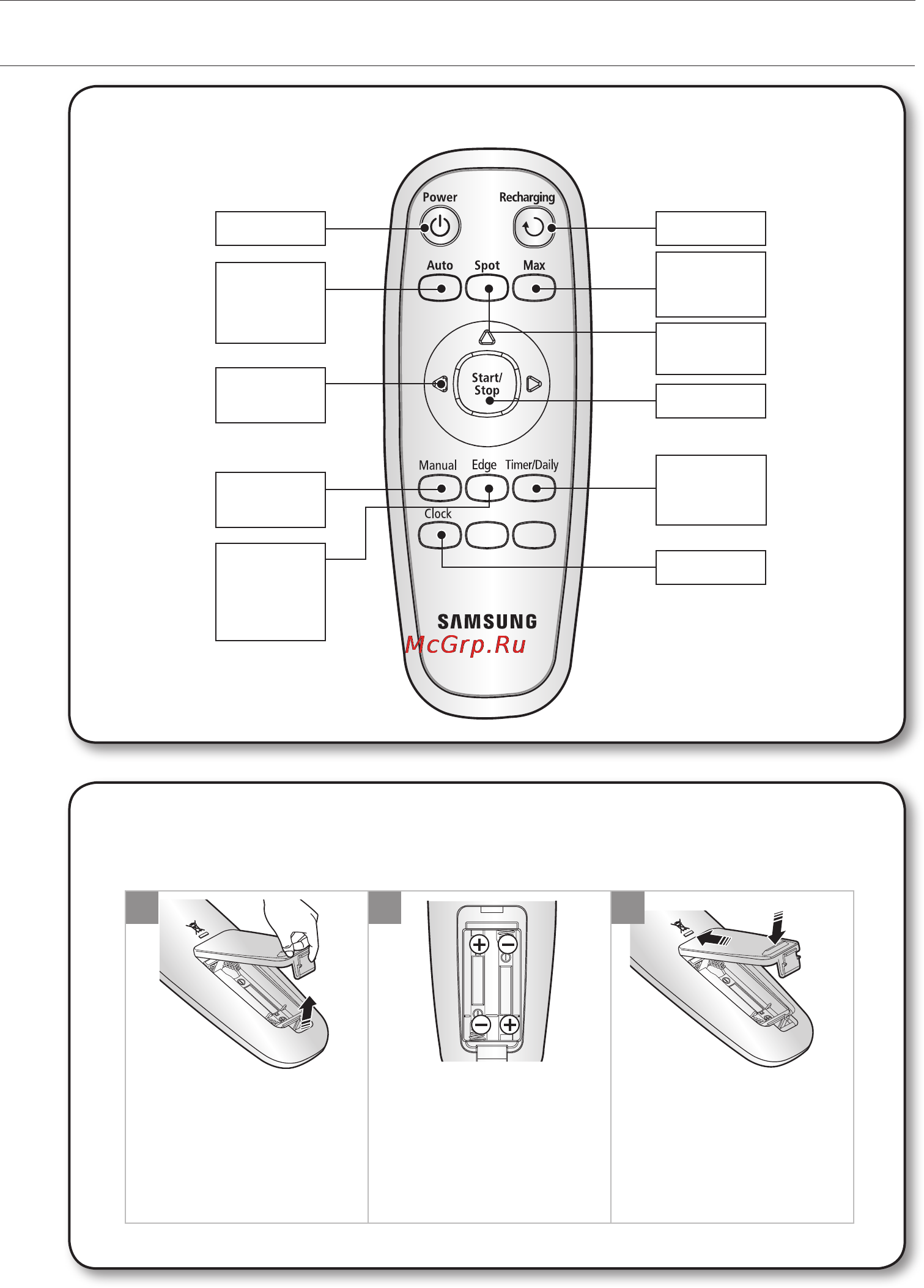Samsung SR8855 [66/148] Збирання пилососа