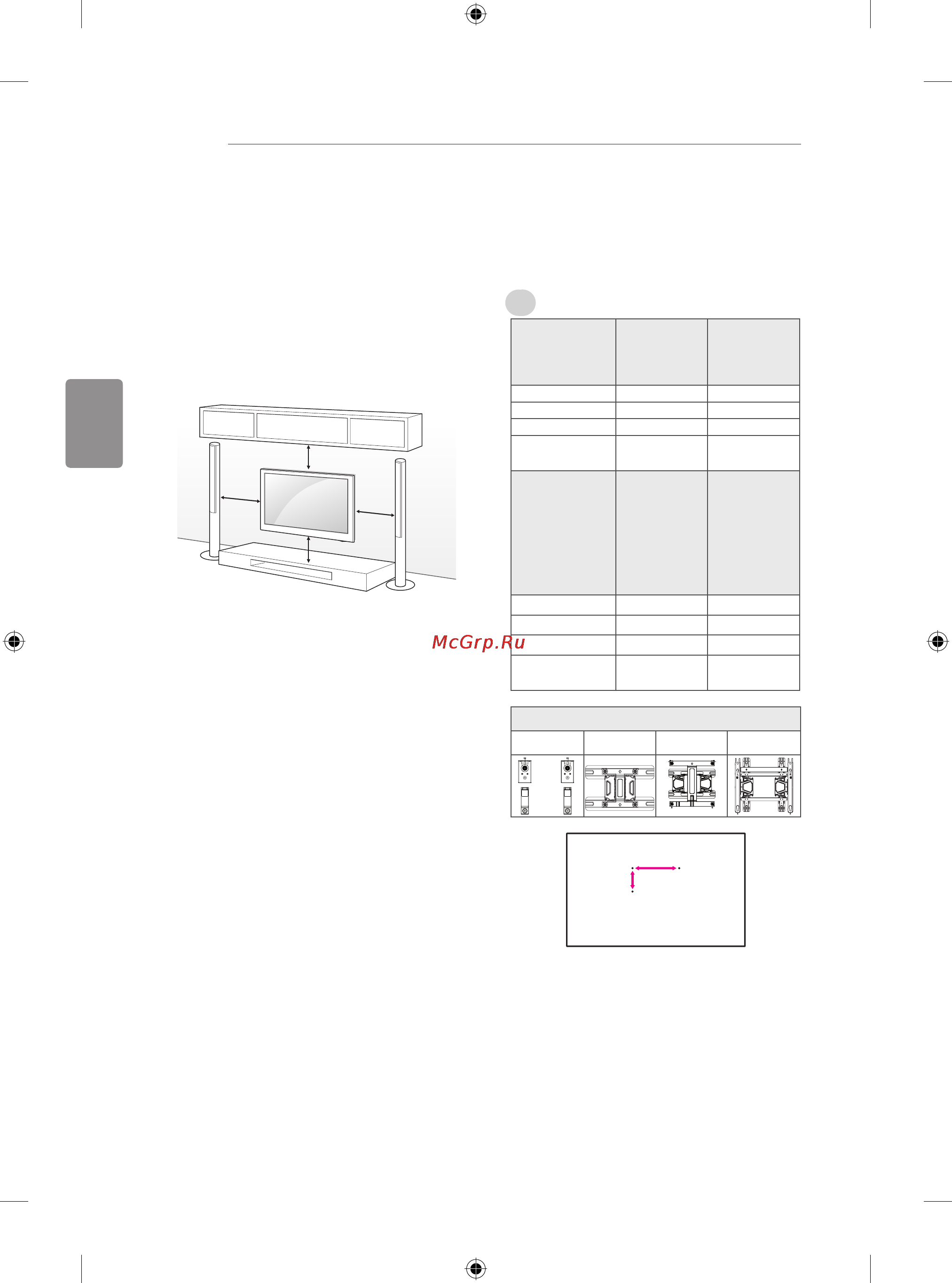 LG 50LB650V [152/588] Montaż na ścianie