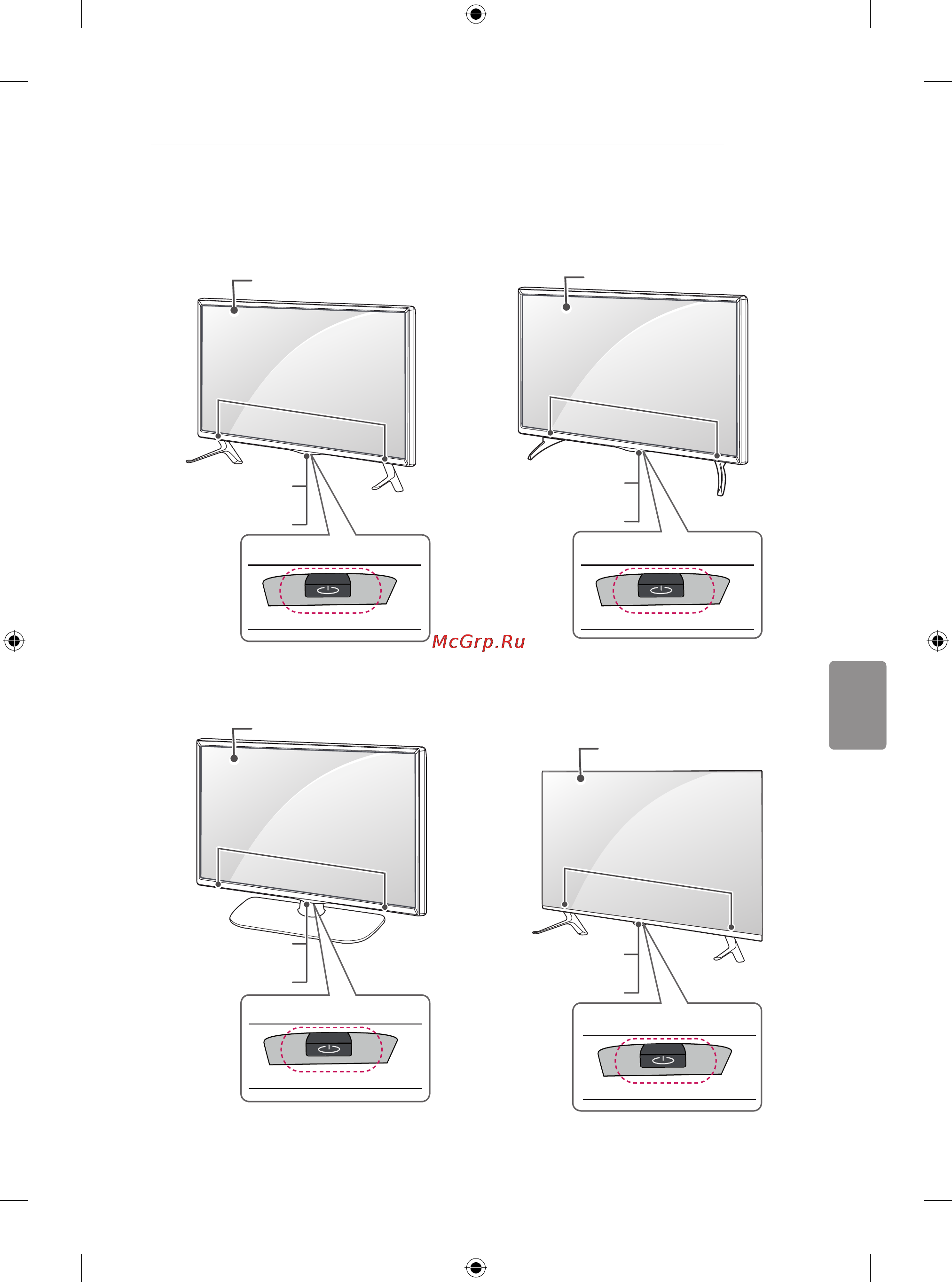 LG 50LB650V [563/588] Элементы и кнопки