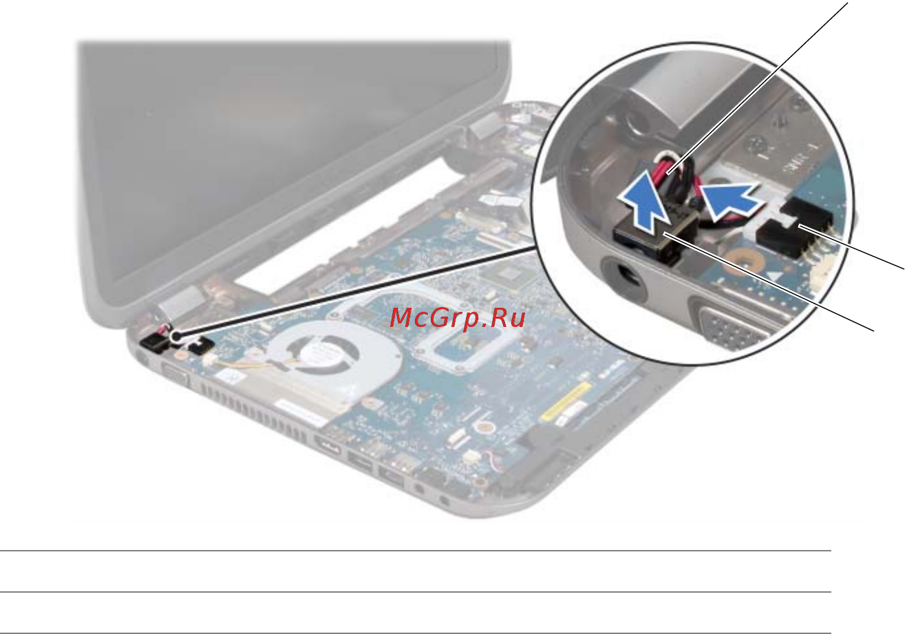 Dell Inspiron 5520  /5520-5186/ [34/84] Установка на место порта адаптера питания