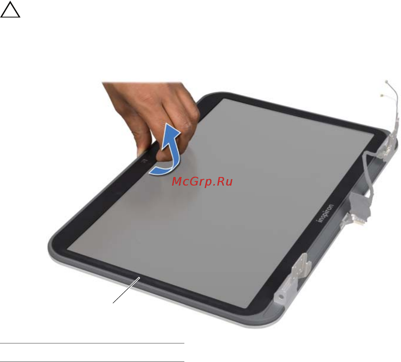 Dell Inspiron 5520 (5520-5524) [38/84] Установка лицевой панели дисплея
