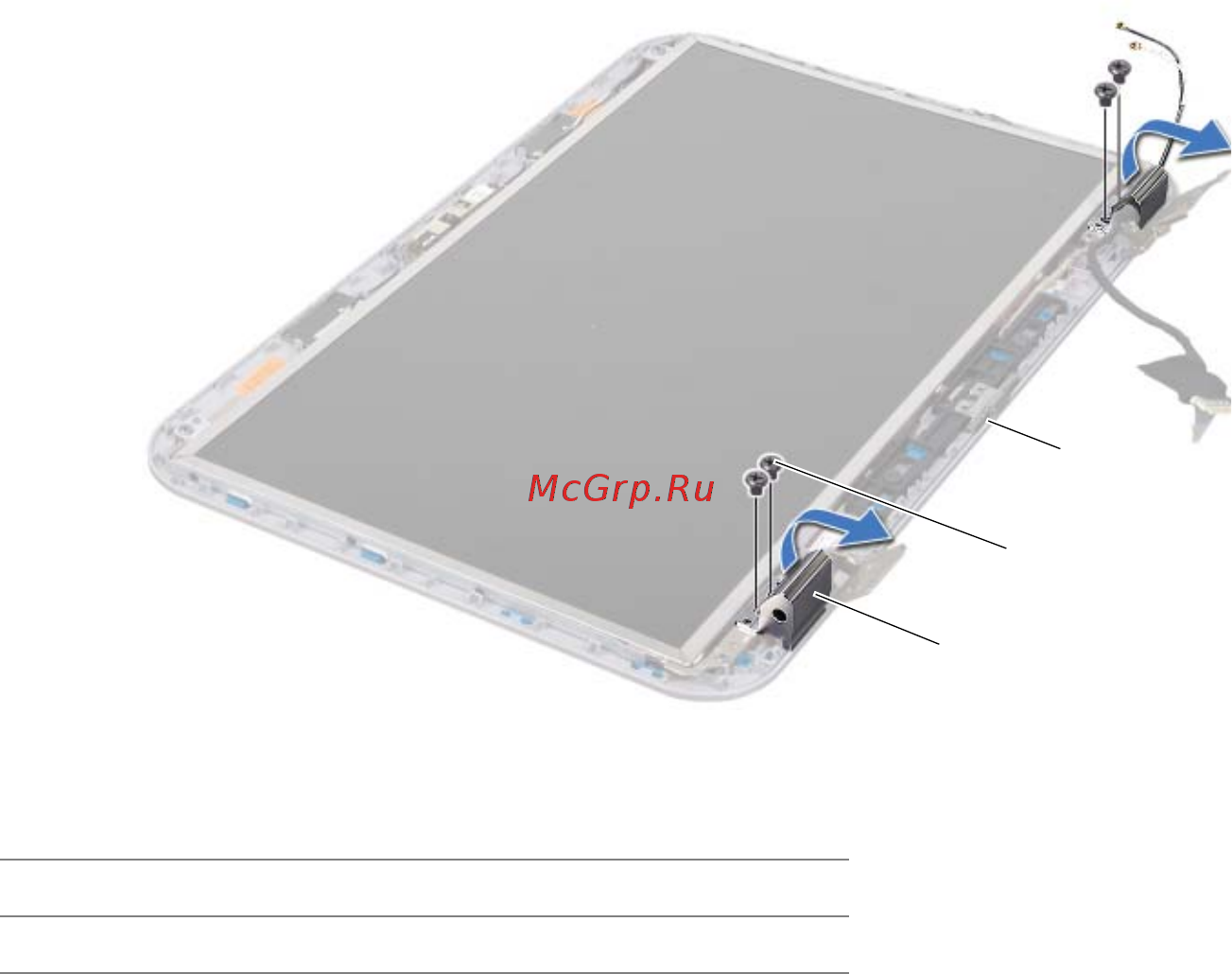 Dell Inspiron 5520  /5520-5186/ [39/84] Снятие заглушек шарниров