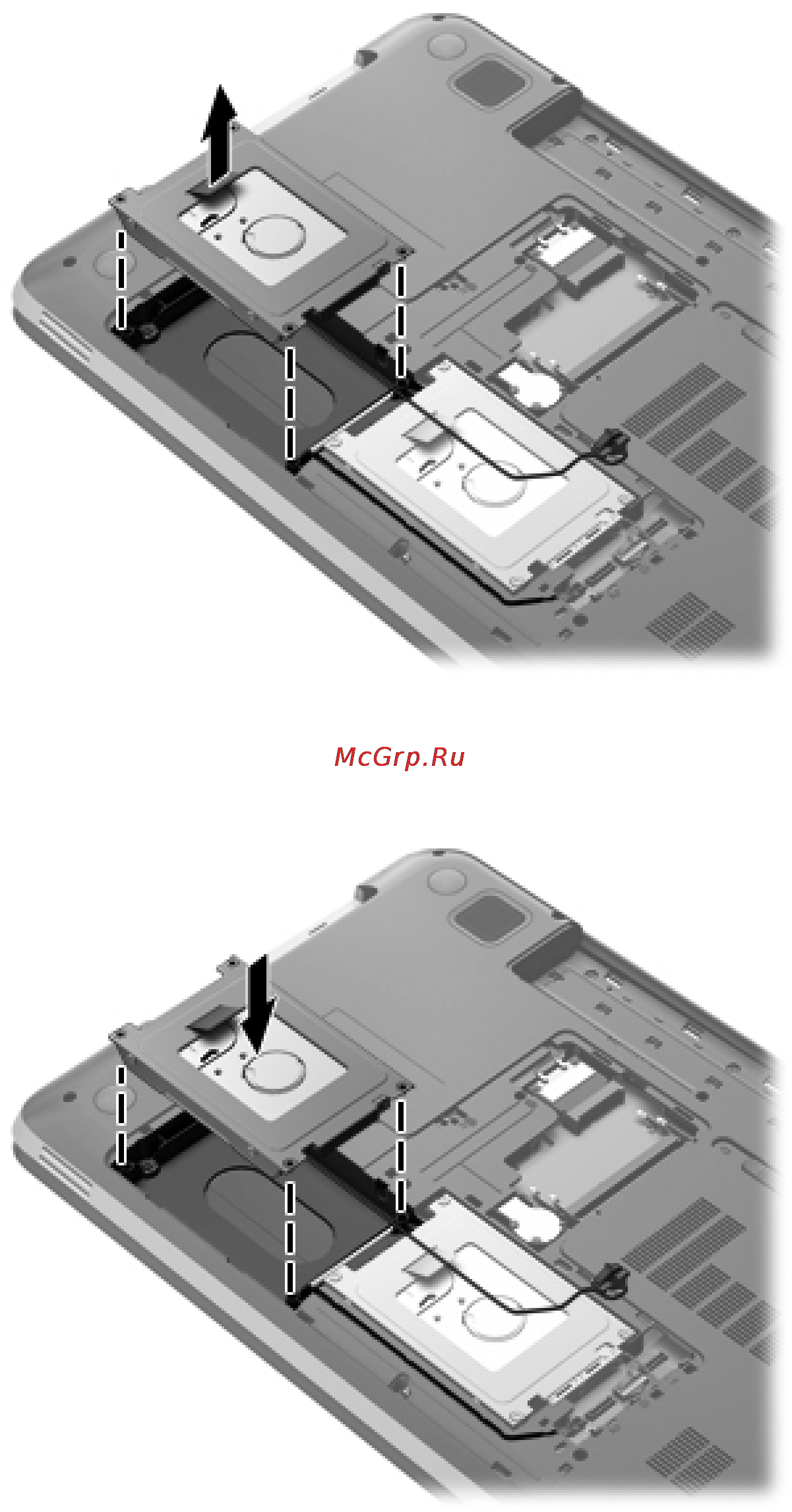 HP Envy dv7-7265er C6D03EA [80/129] Замена жесткого диска