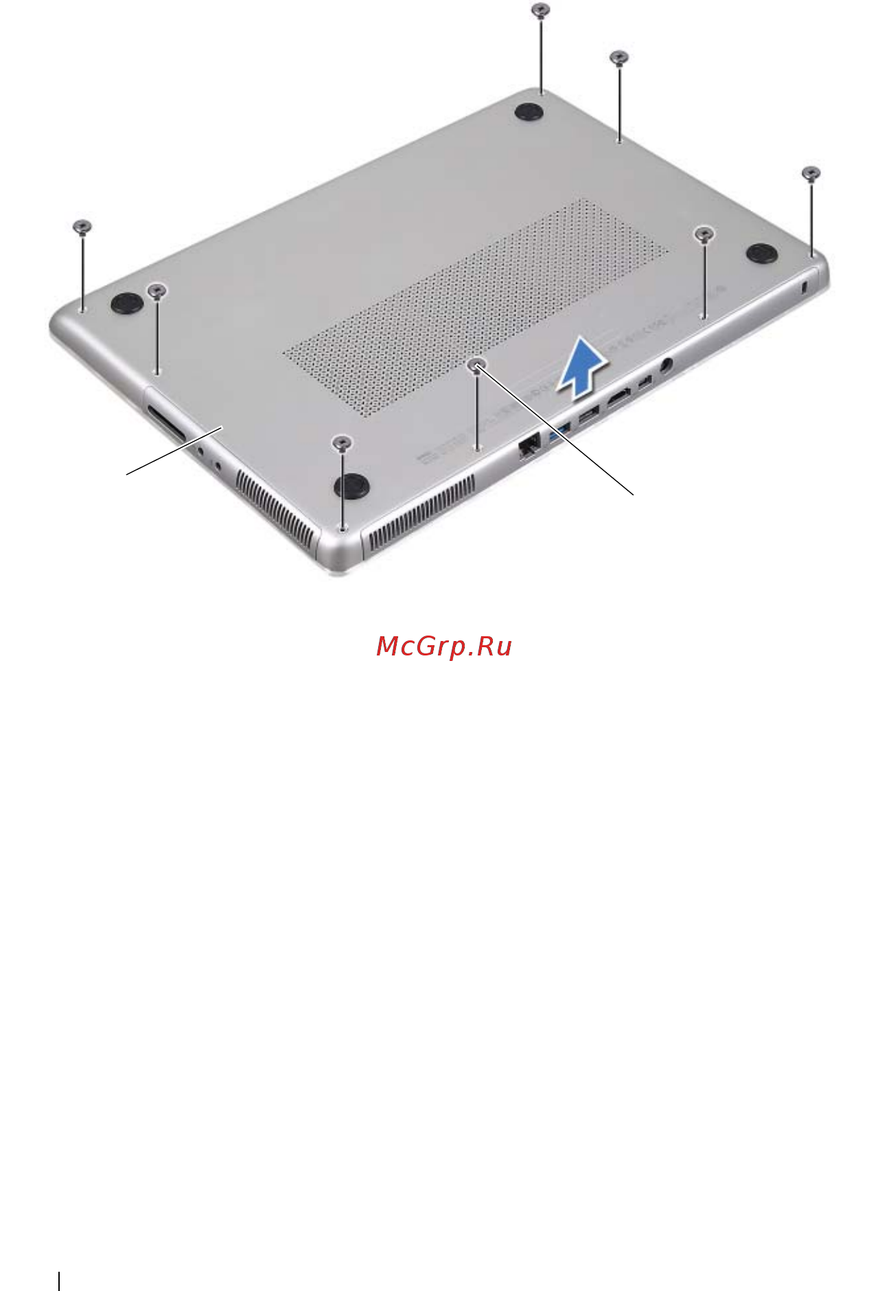 Dell XPS-14Z [12/78] Установка нижней крышки