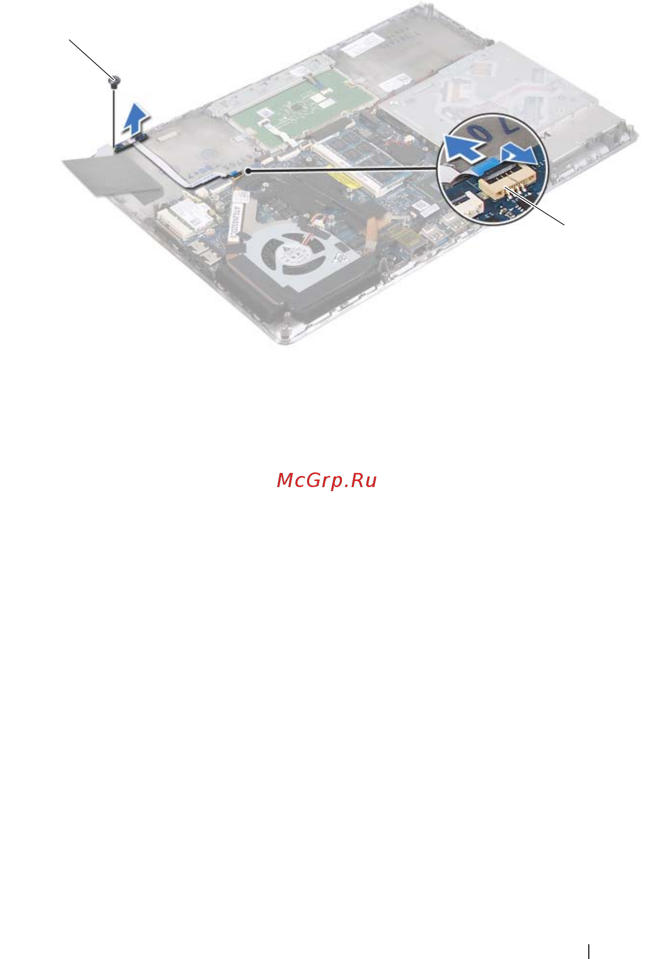 Dell XPS 14z /14Z-2246/ [37/78] Установка платы датчика холла