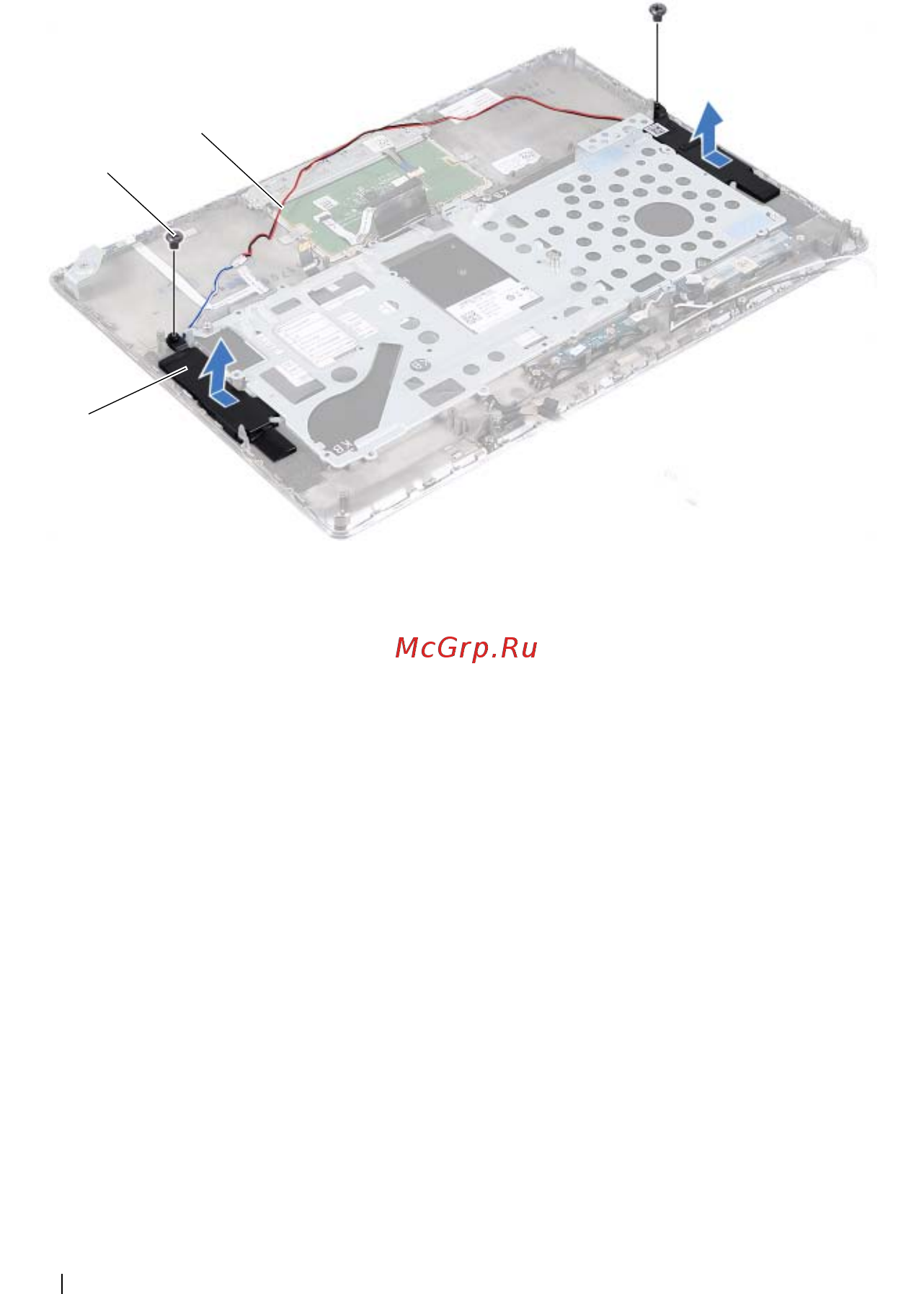 Dell XPS 14z /14Z-2246/ [66/78] Установка динамиков