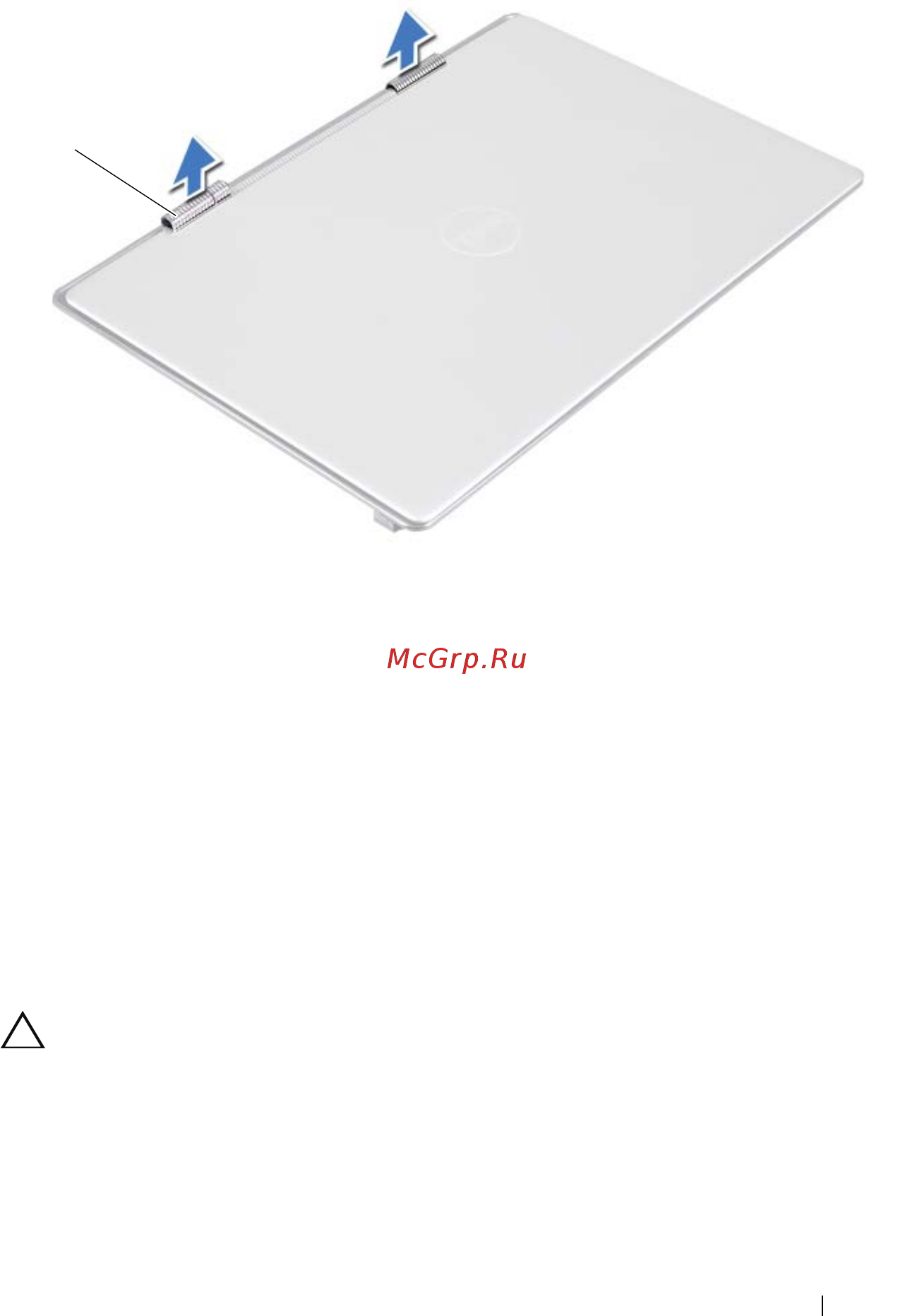 Dell XPS 14z /14Z-2246/ [71/78] Установка крышек шарниров дисплея
