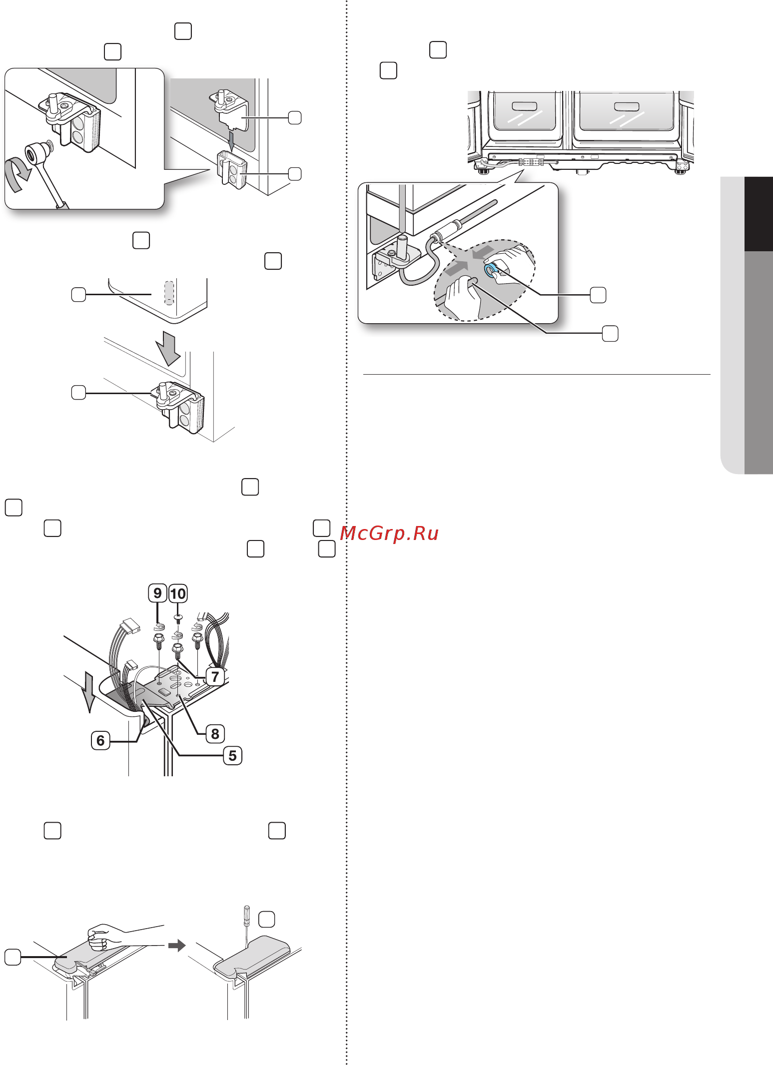 Samsung RS21HNLBG [33/136] Зняттядверцятхолодильника