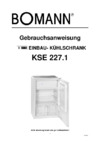 Bomann KSE 227.1 125L Инструкция по эксплуатации