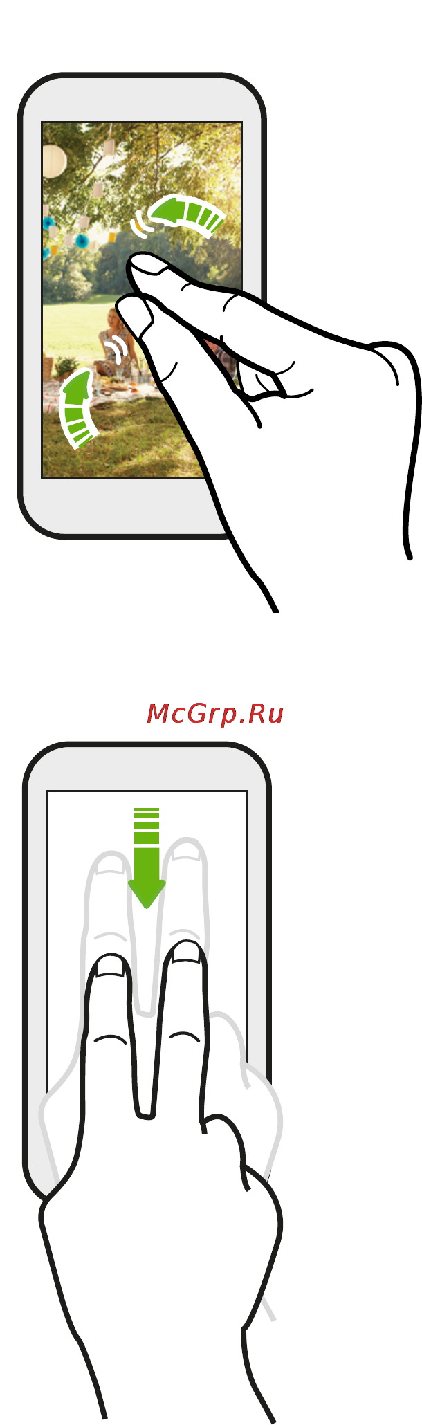 HTC Desire X Black [21/199] Прокрутка двумя пальцами