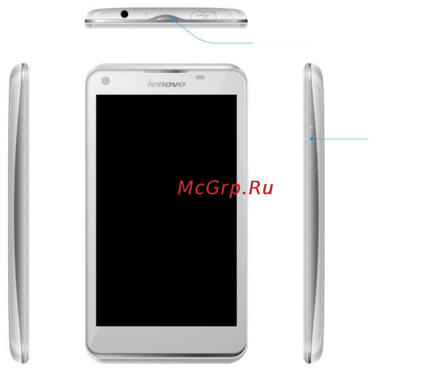 Lenovo IdeaPhone S880 White [5/20] Расположение разъемов и кнопок