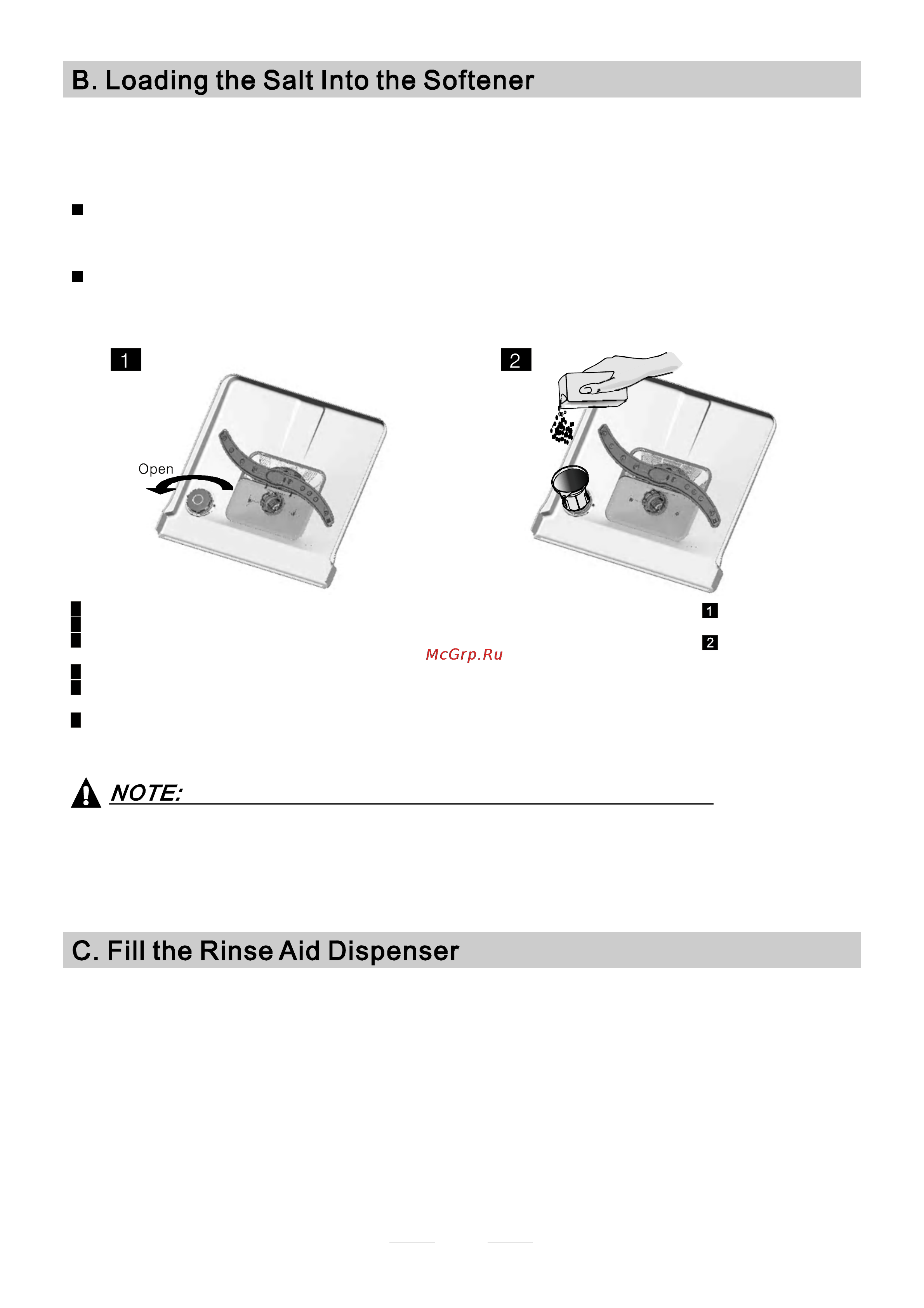 Bomann GSP 843 [9/27] Rinse aid dispenser