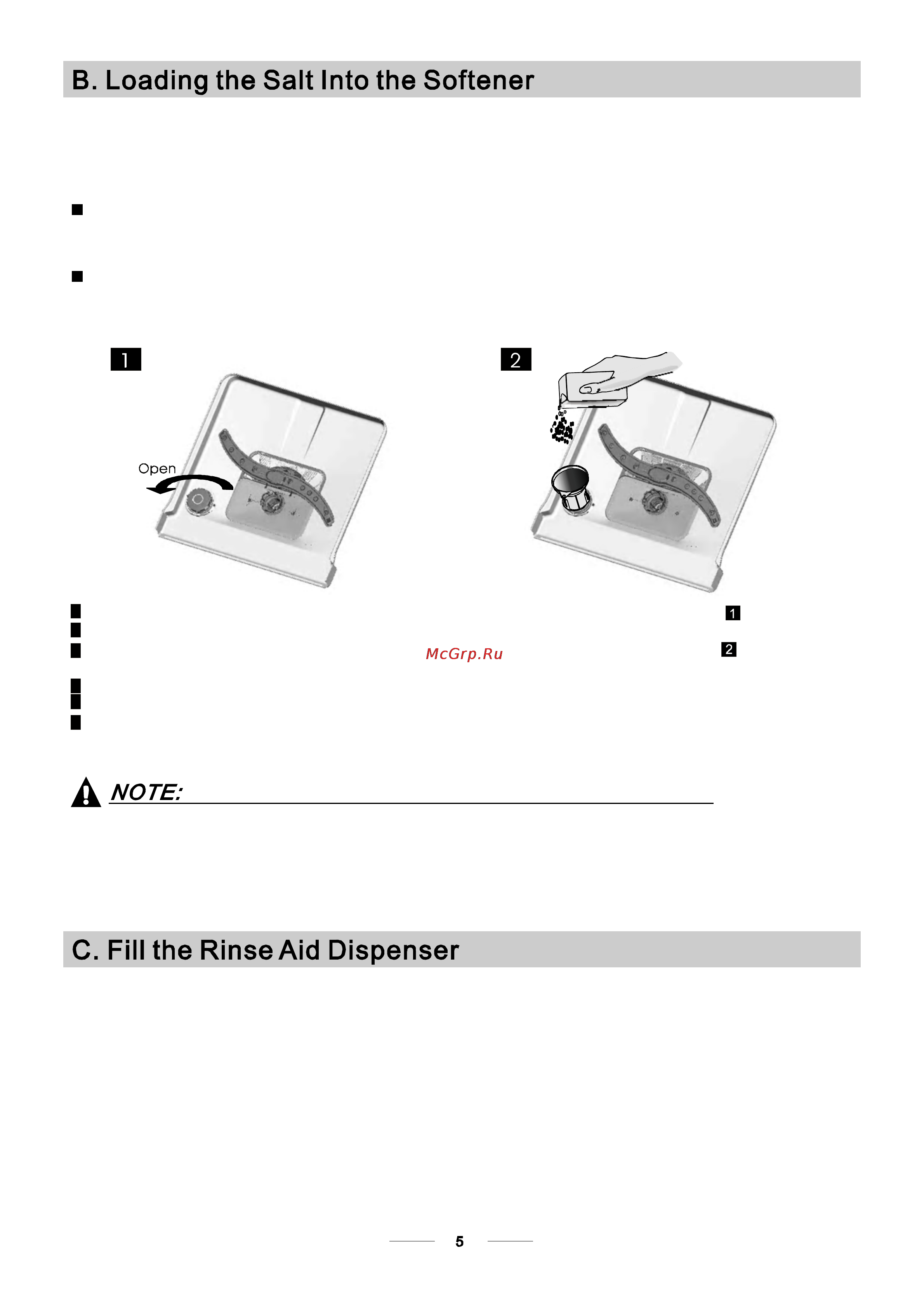 Bomann GSP 744 ix [8/25] Rinse aid dispenser