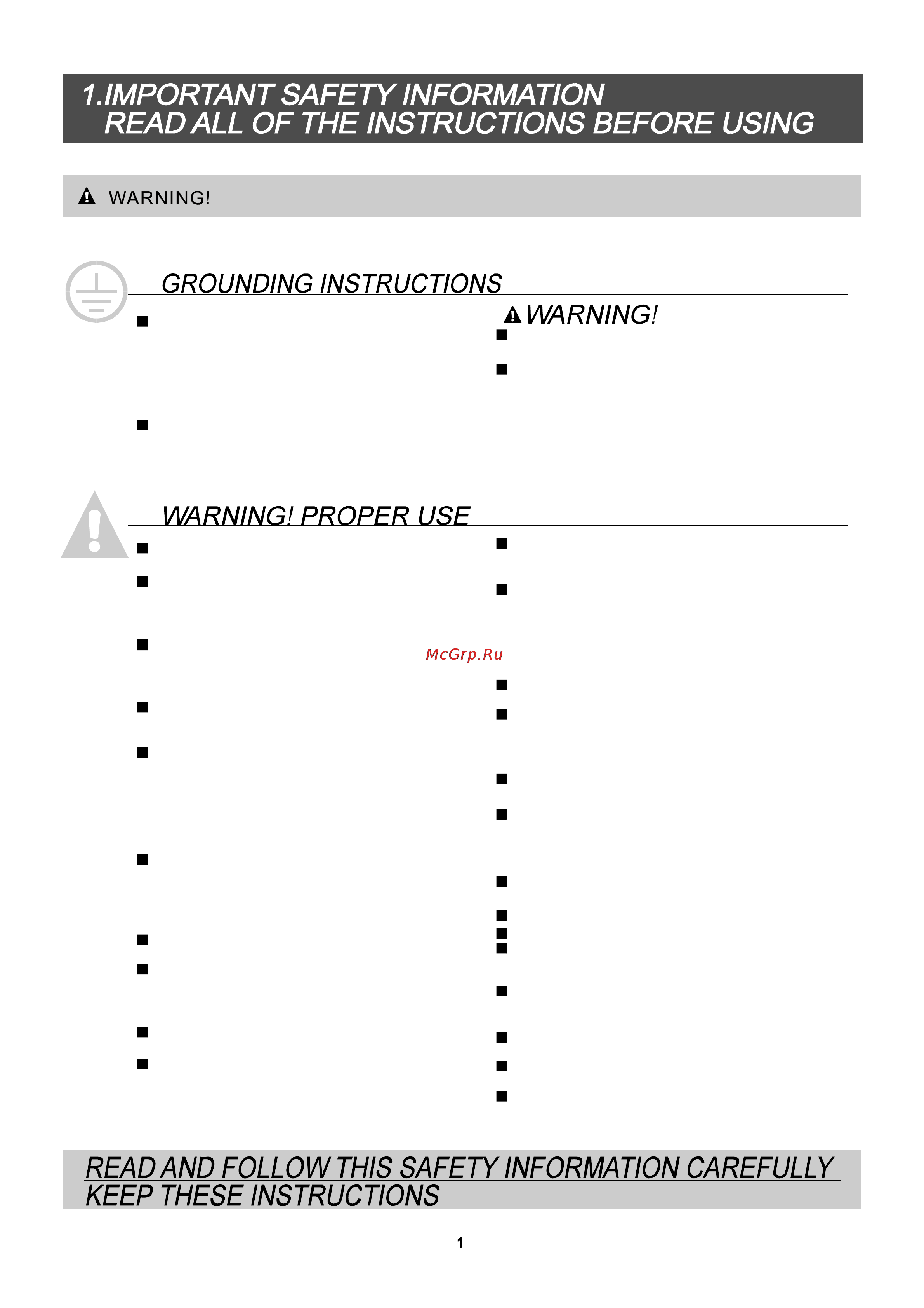 Bomann GSP 875 [4/25] When using your dishwasher follow the precautions listed below