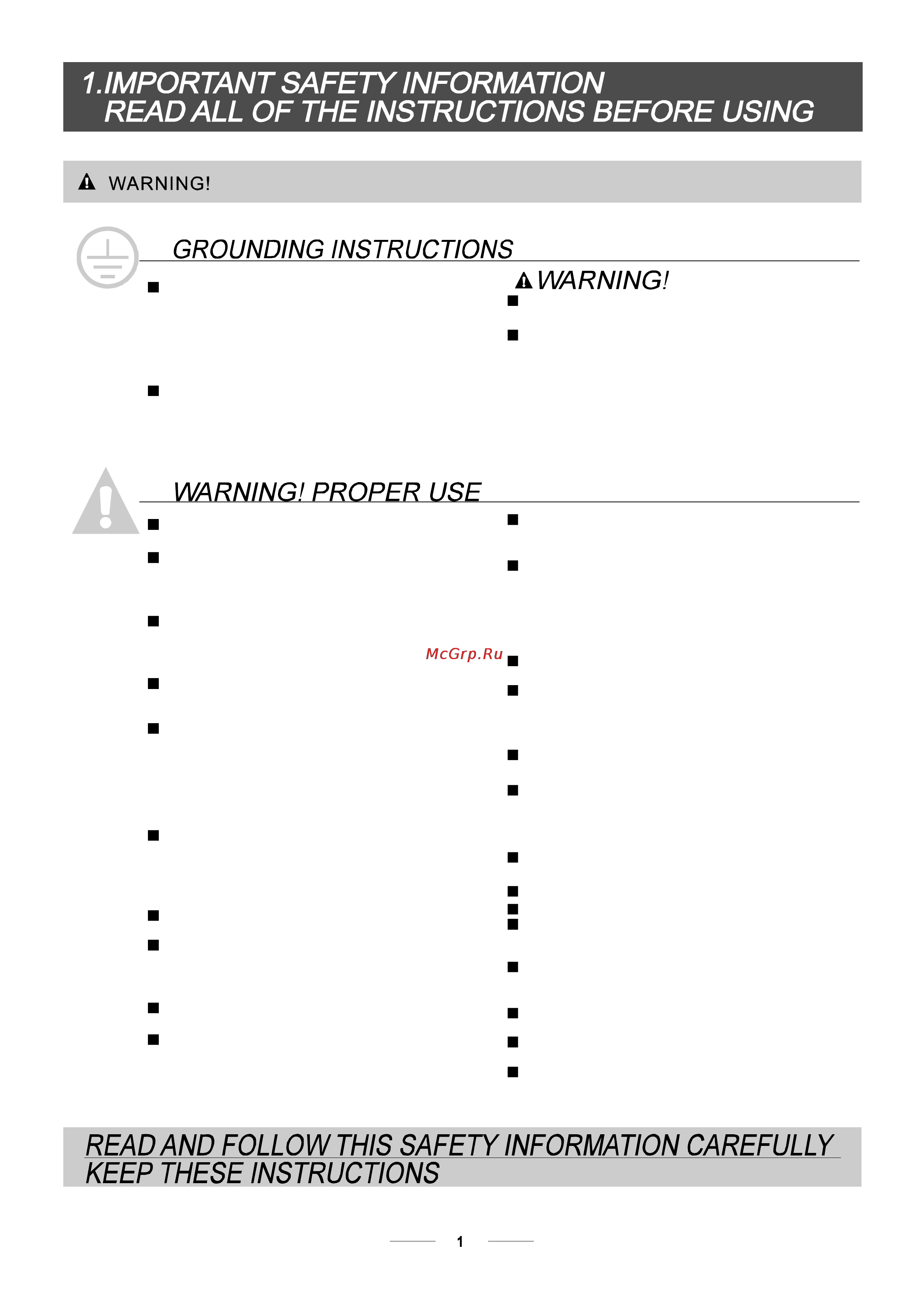 Bomann GSPE 787 [4/31] When using your dishwasher follow the precautions listed below