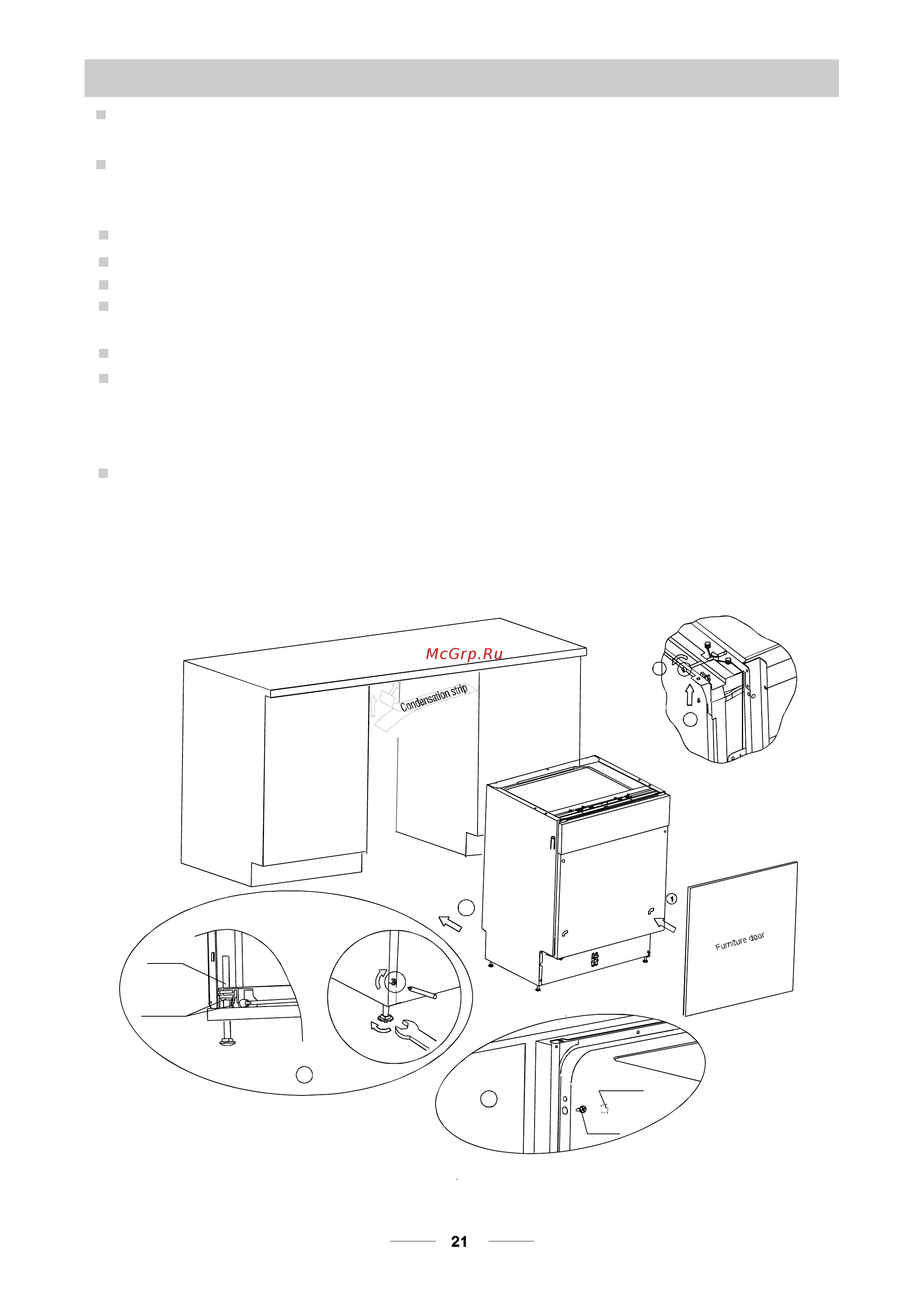 Bomann GSPE 786 [26/34] Dishwasher installation steps