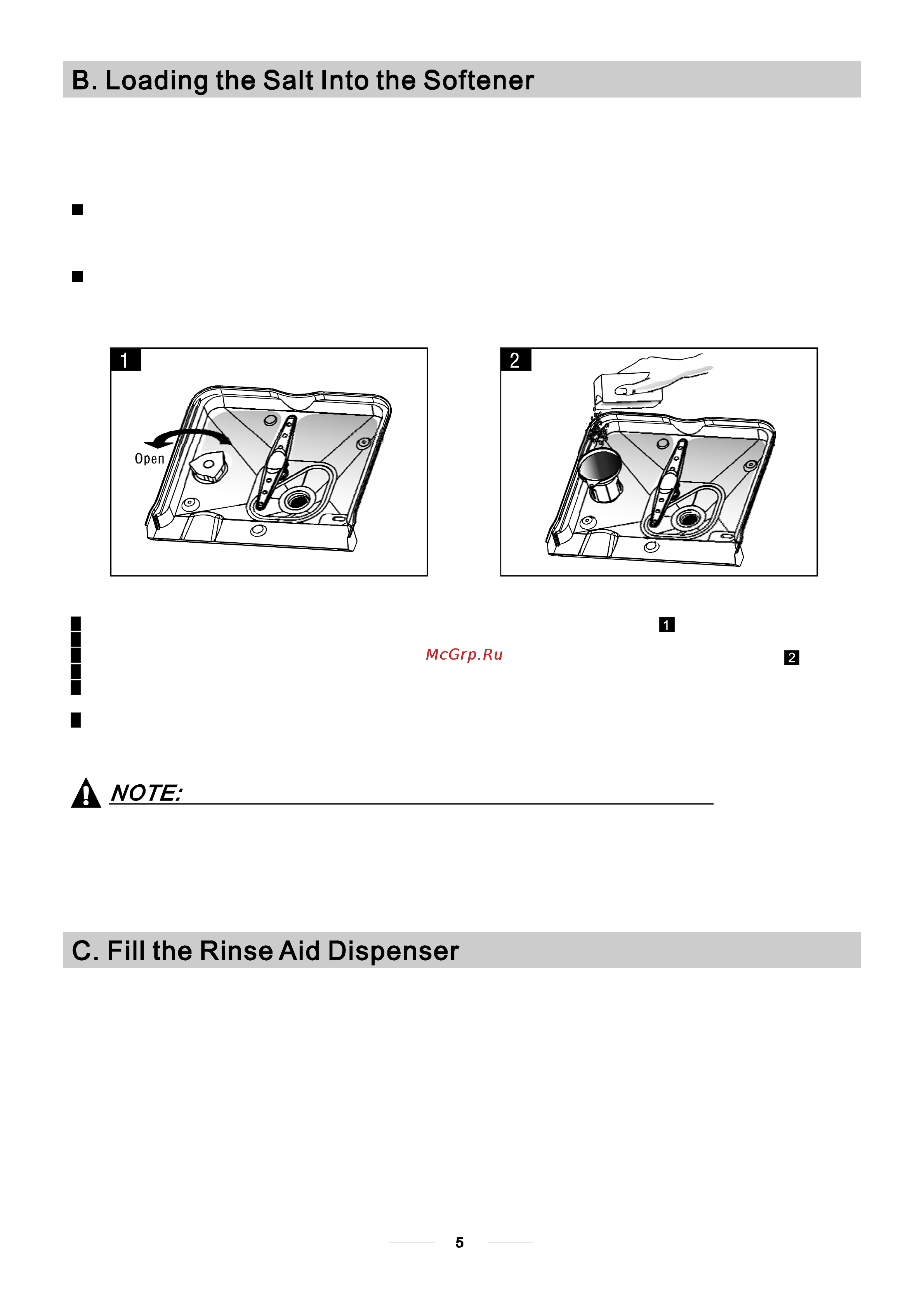 Bomann GSPE 873 [9/33] Rinse aid dispenser