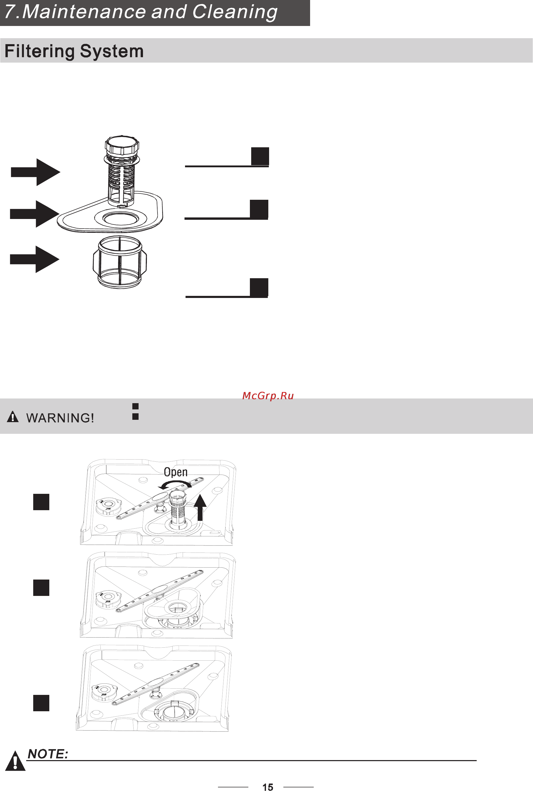 Bomann GSPE 772.1 [18/31] Filter assembly