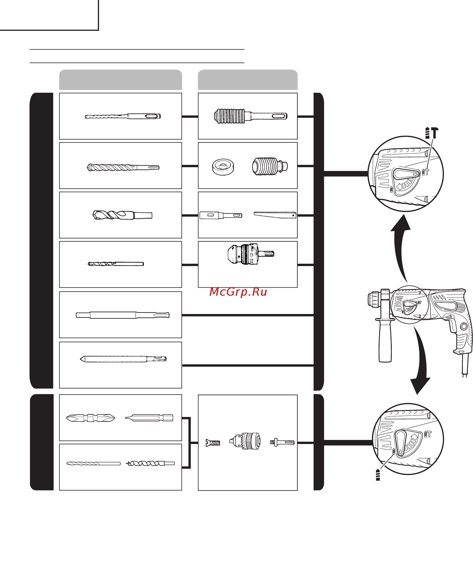 Hitachi DH22PG [50/81] Tak m adaptörler