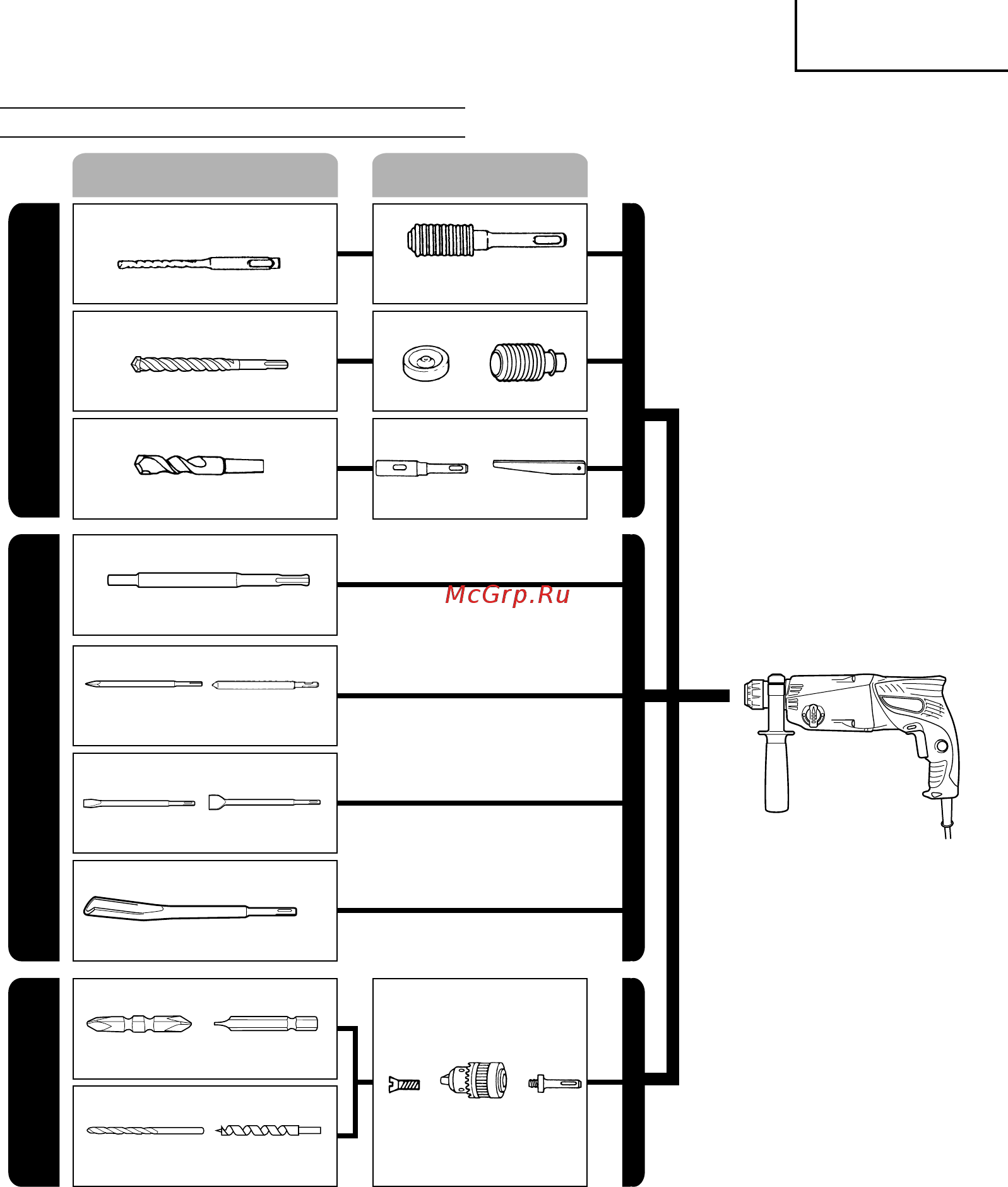 Hitachi DH22PH [51/84] Adaptörler