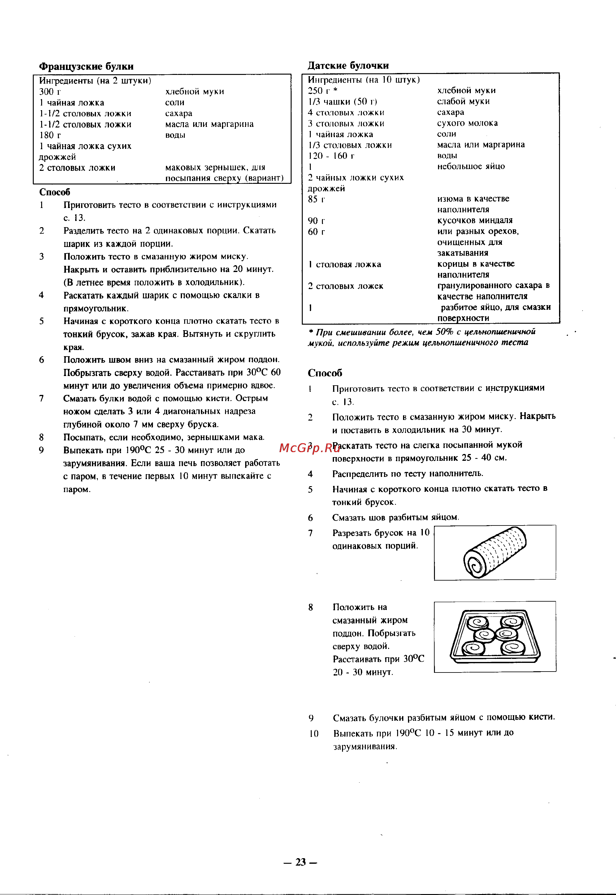 Panasonic SD-BT10P [24/26] Датские булочки