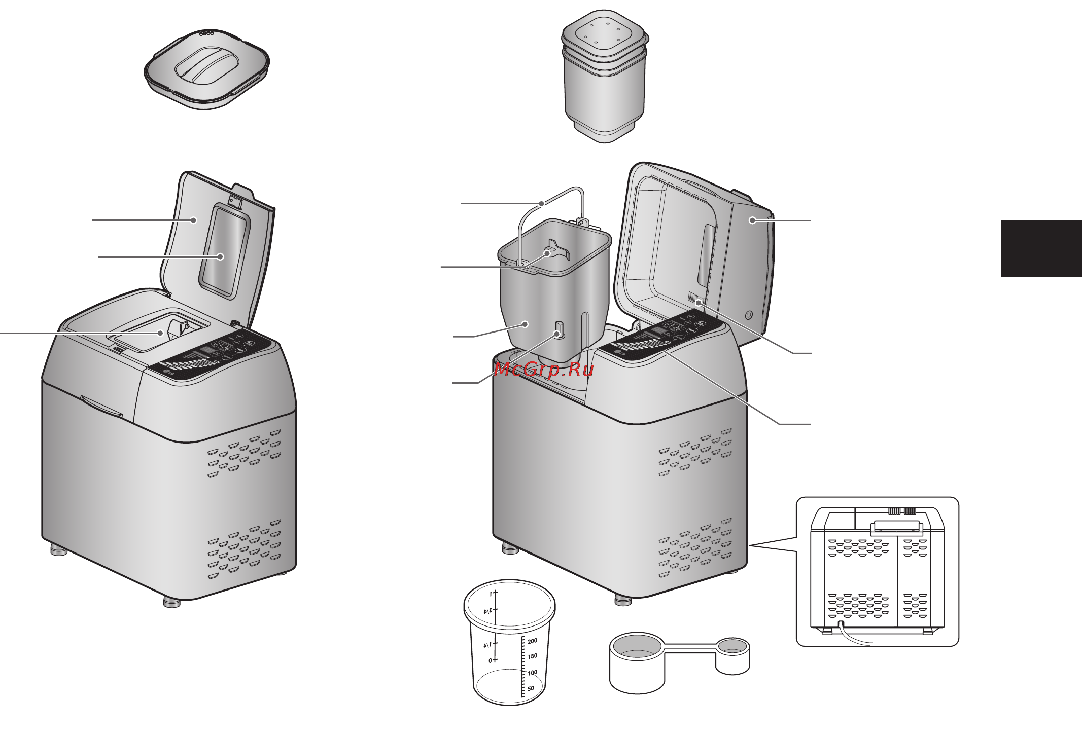 LG HB-3002BYT [113/217] Основнi елементи конструкцiї i їх функцiональне призначення