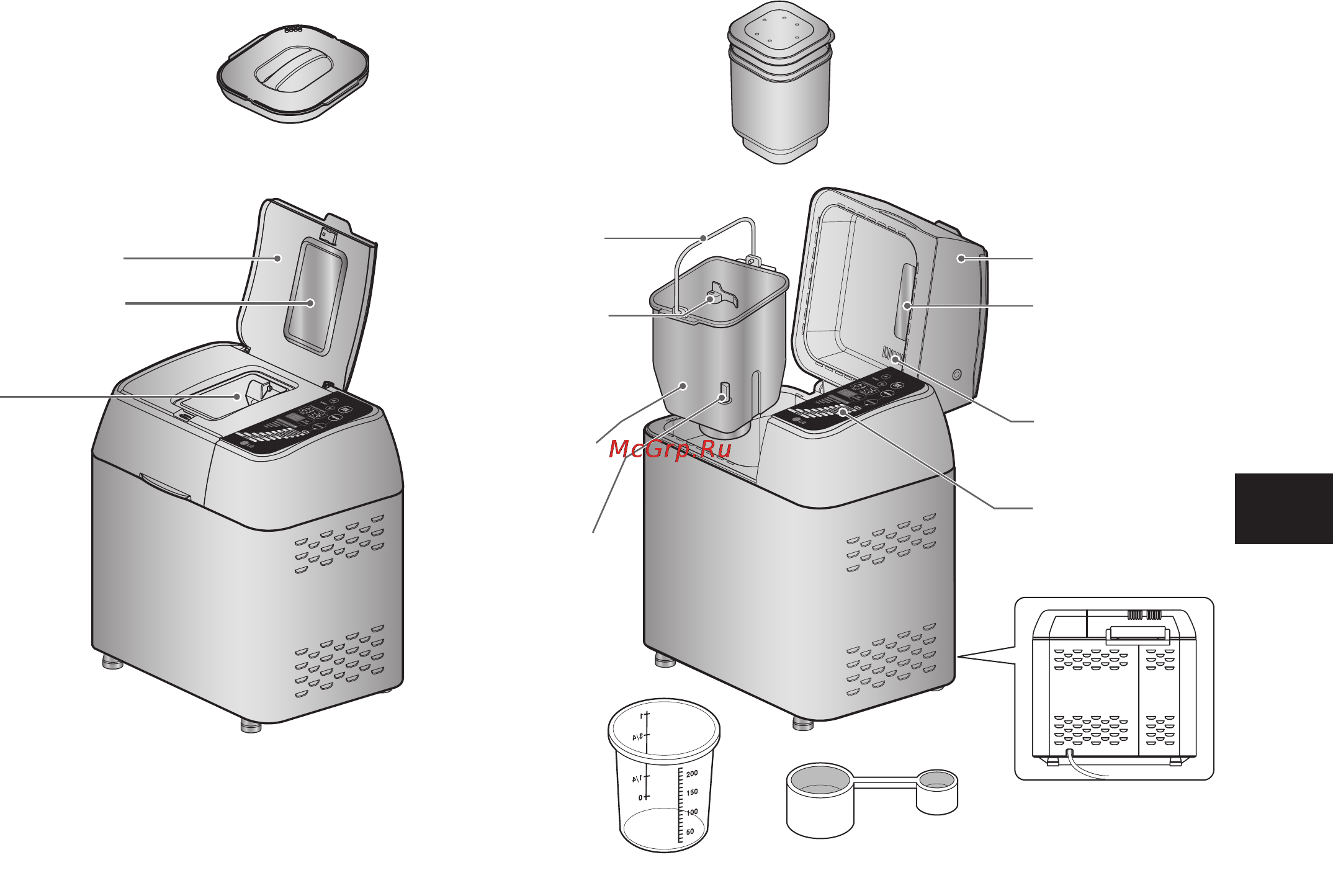 LG HB-3001BYT [159/217] Құрылмасының негізгі элементтері және олардың функциялық мақсаты