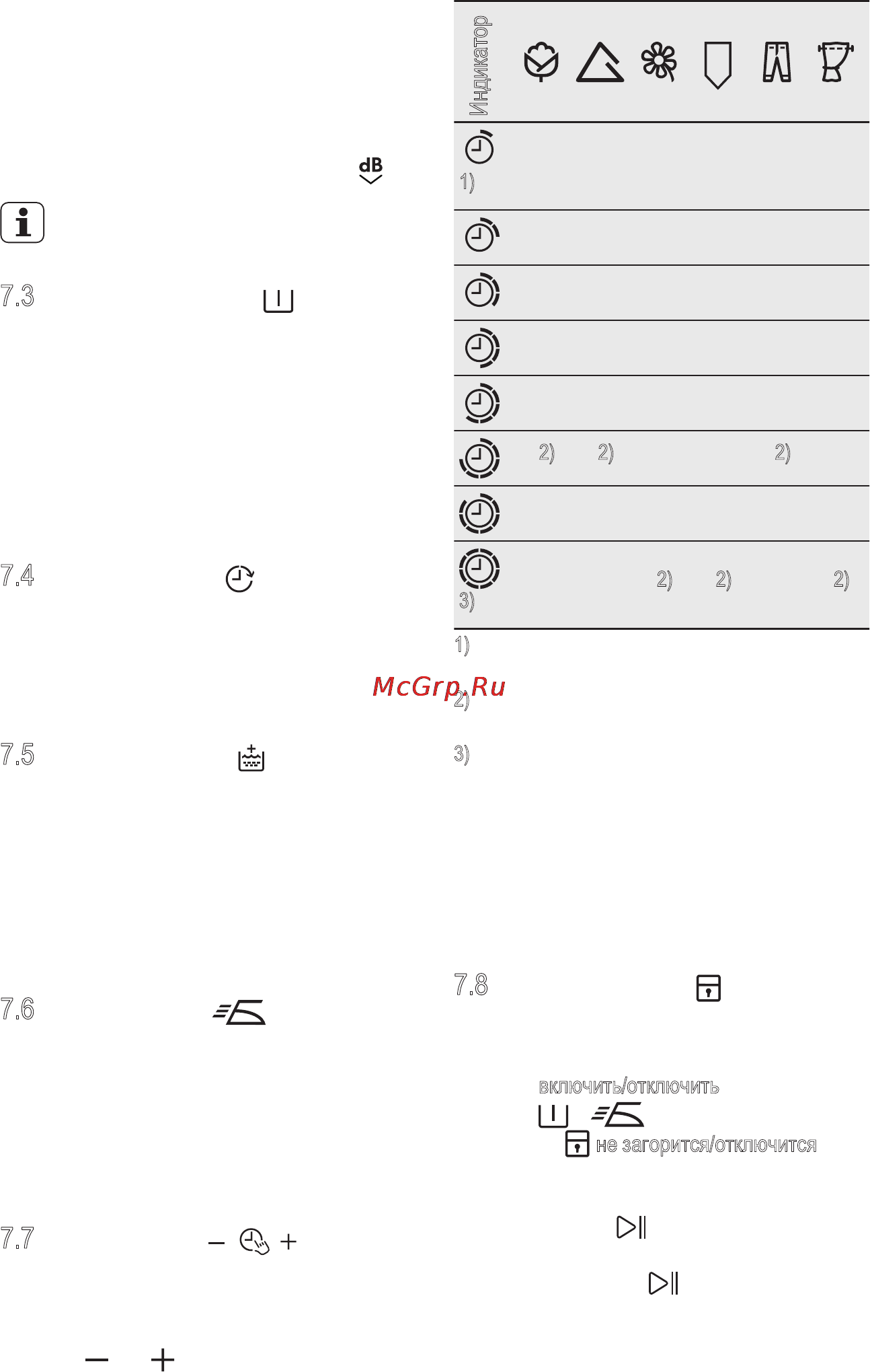 Electrolux EWS1256EGU [11/24] Защита от детей