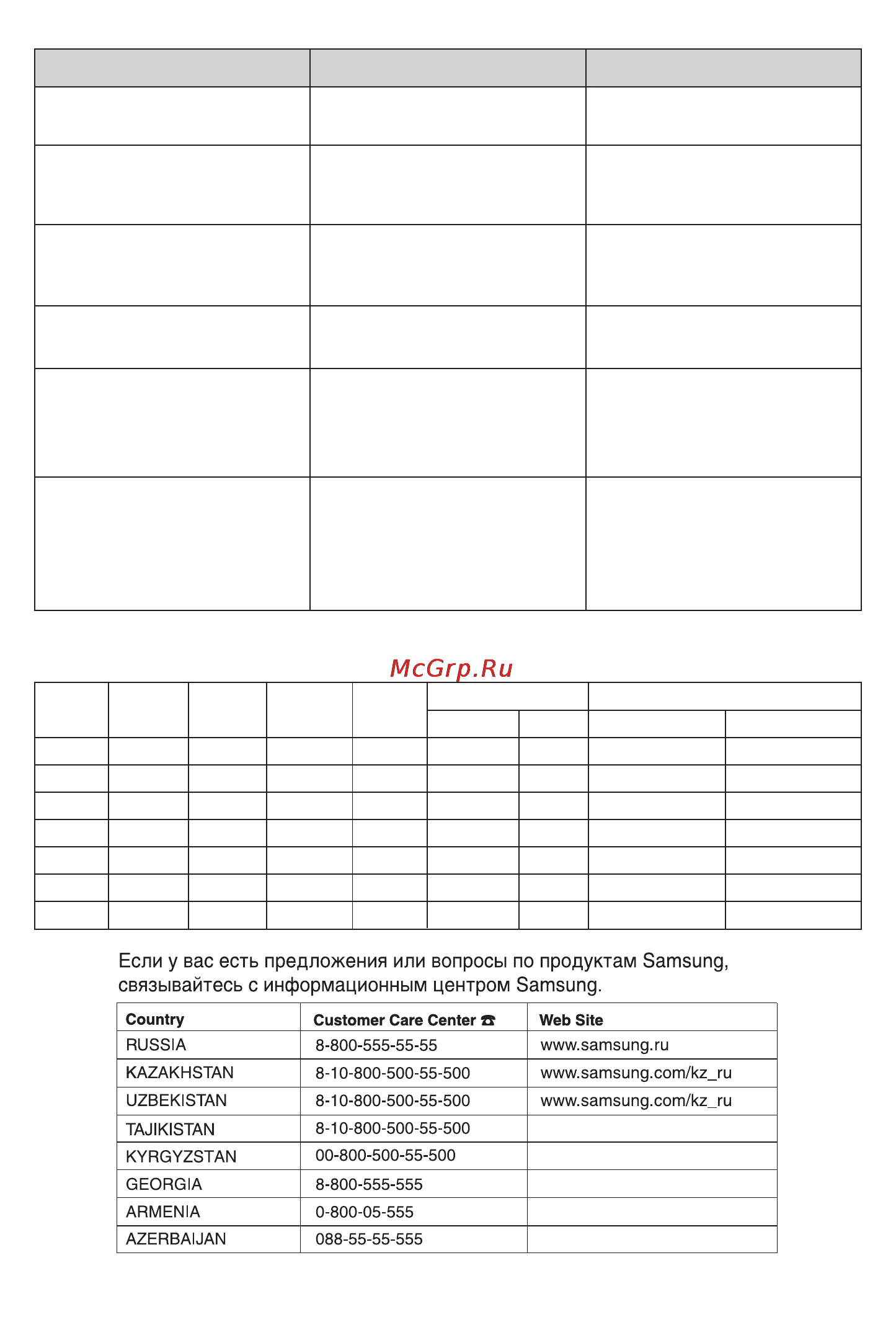 Samsung SC-6572H3C [11/12] Технические характеристики