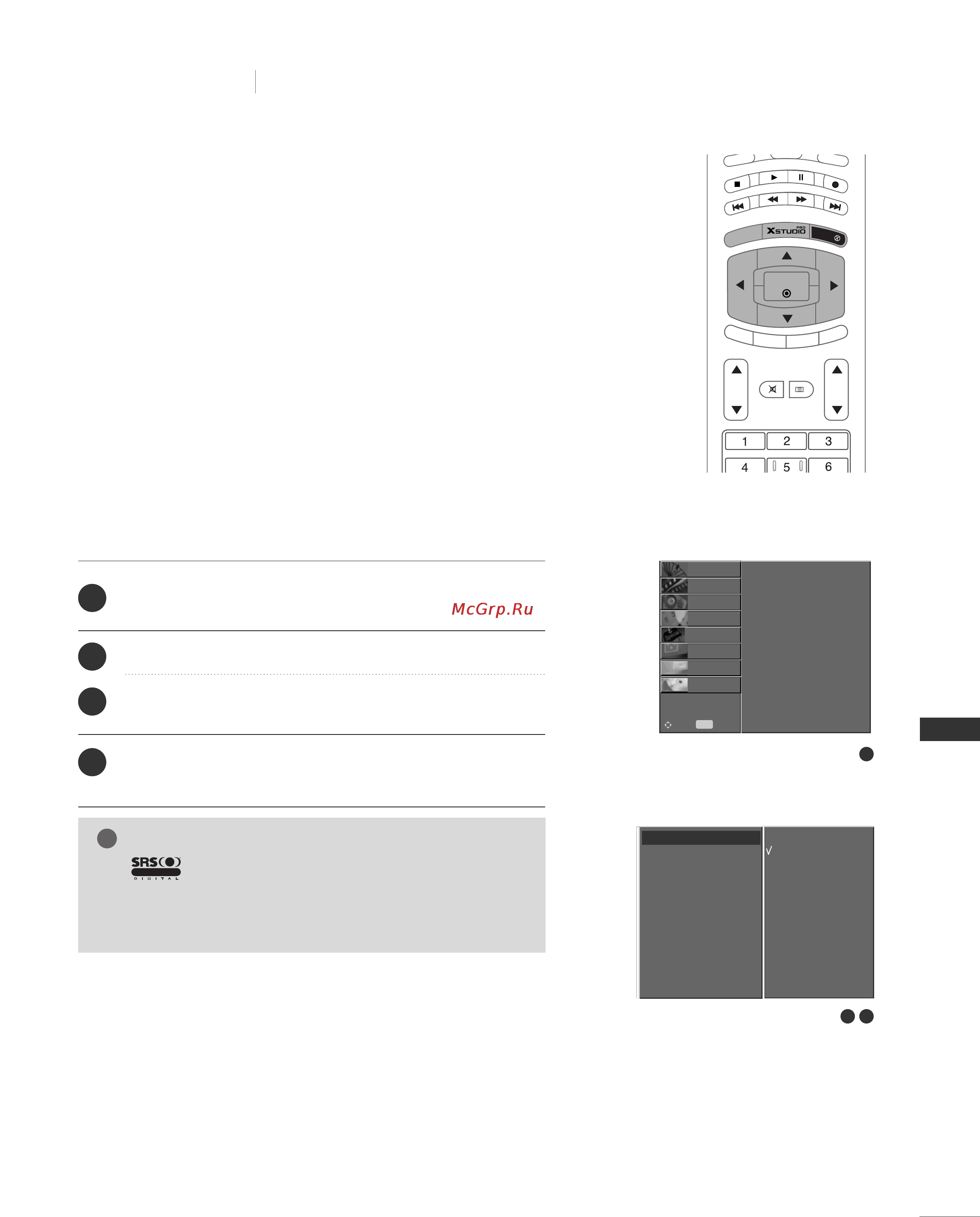 LG 42PC1RR [65/102] Sound menu options
